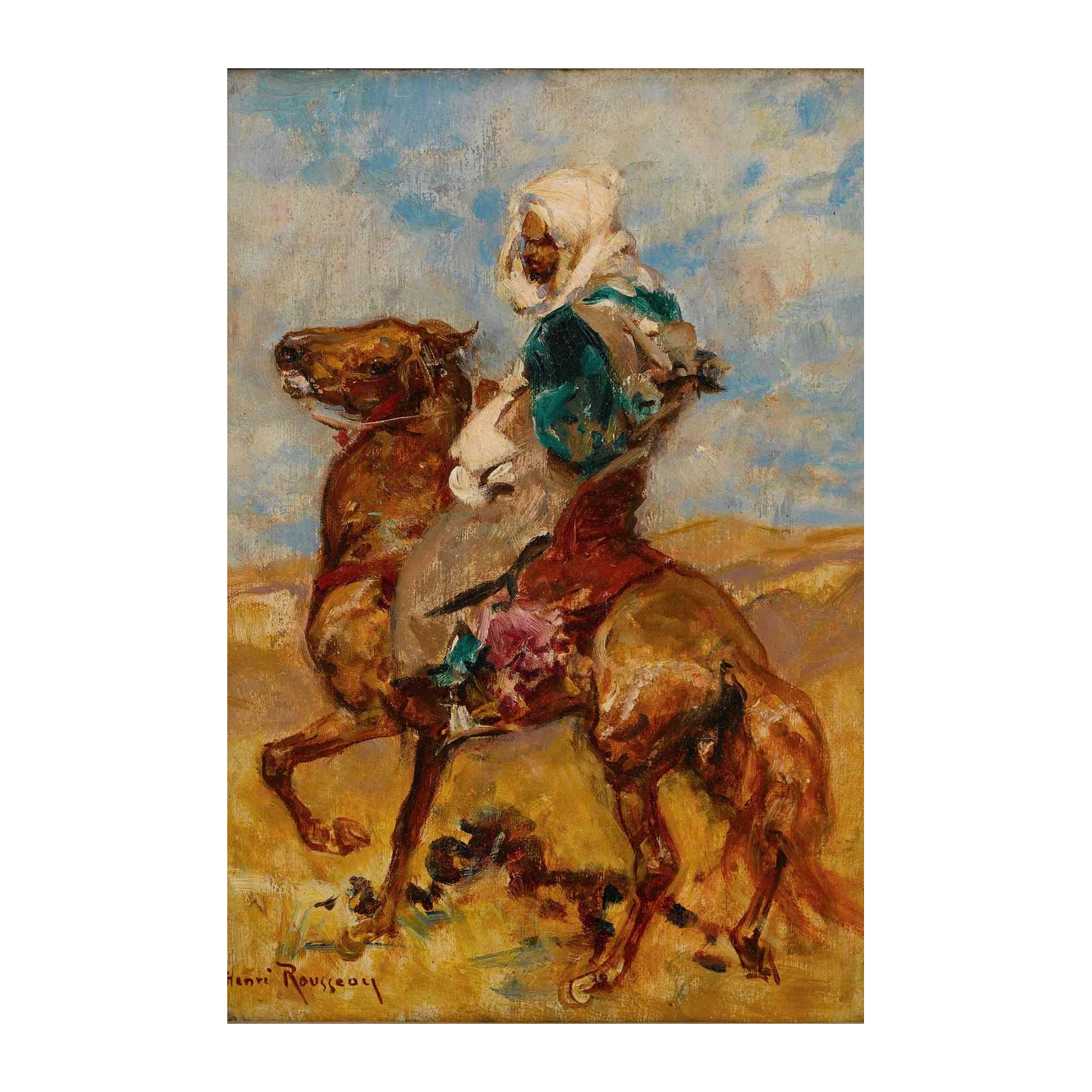 Desert Rider Horse Henri Rousseau Wall Art