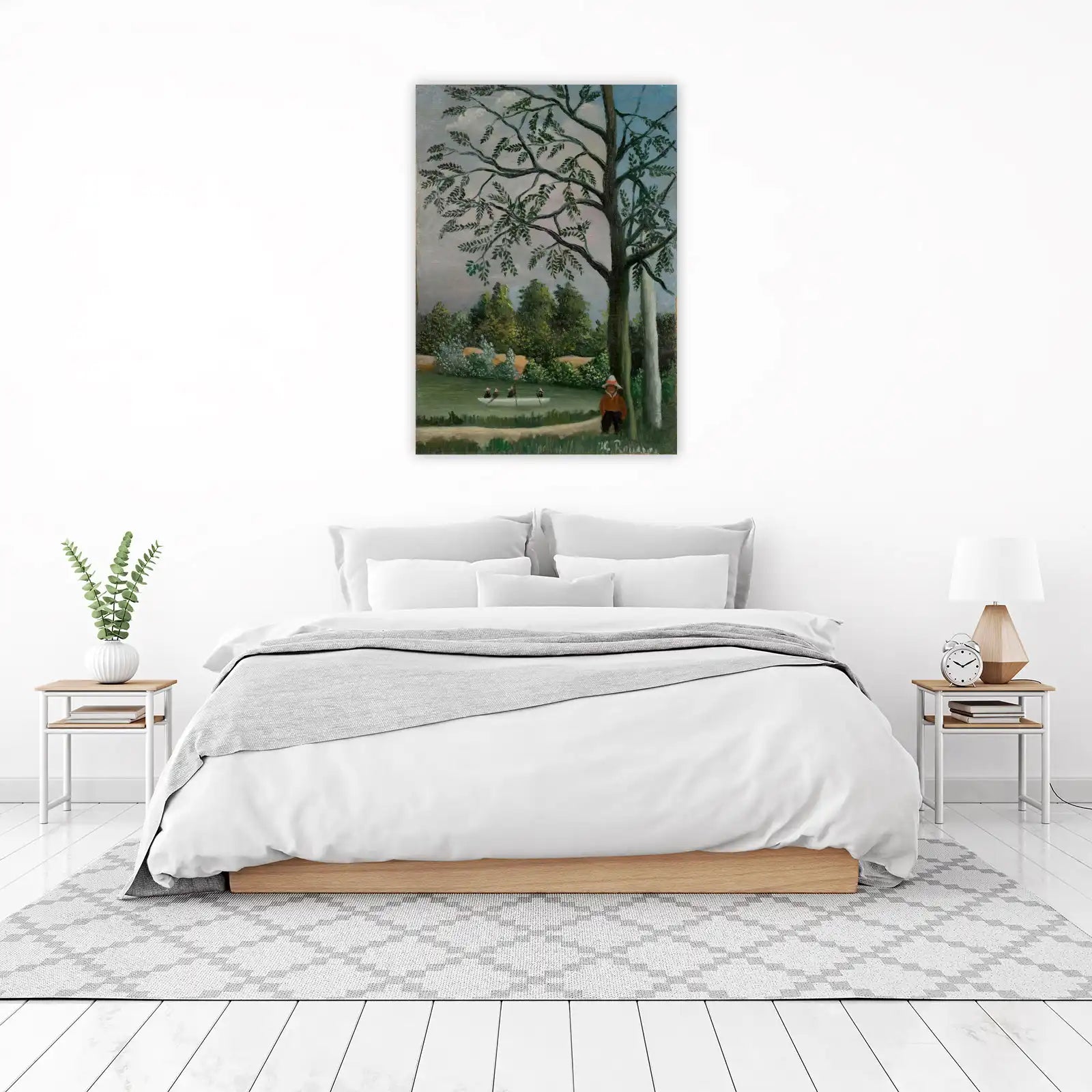 Serene Riverside Escape Wall Art