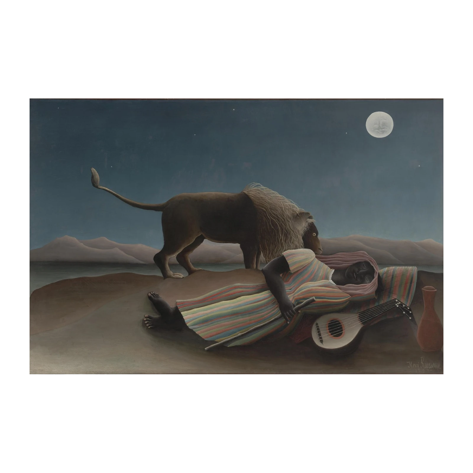 The Sleeping Gypsy Lion Art Wall Art
