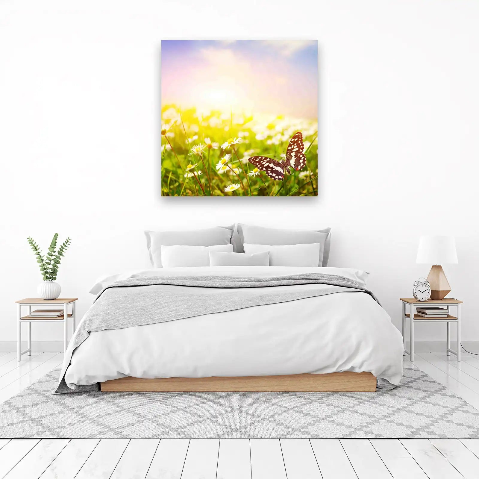Butterfly & Daisy Meadow Serenity Wall Art