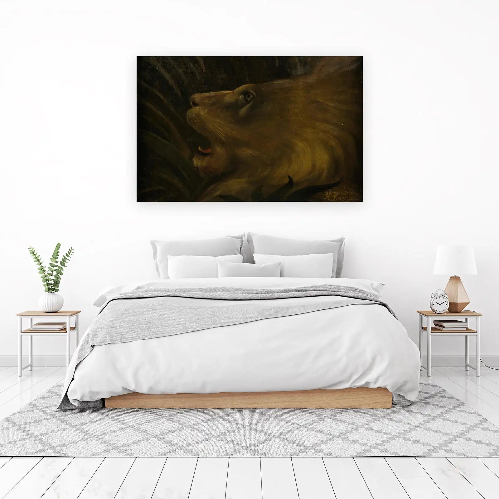 Majestic Lion Roar Wildlife Wall Art