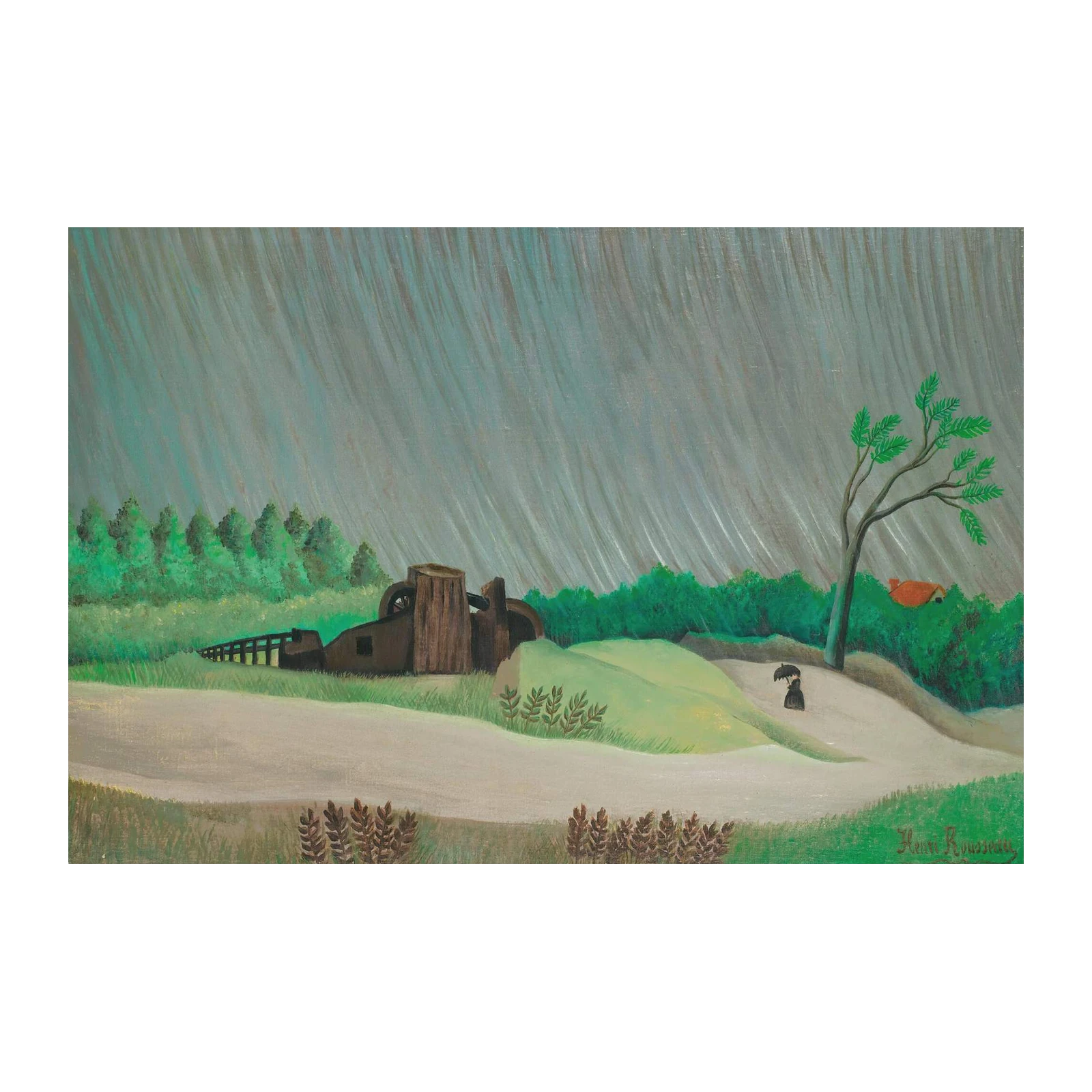 Rustic Storm Landscape Wall Art
