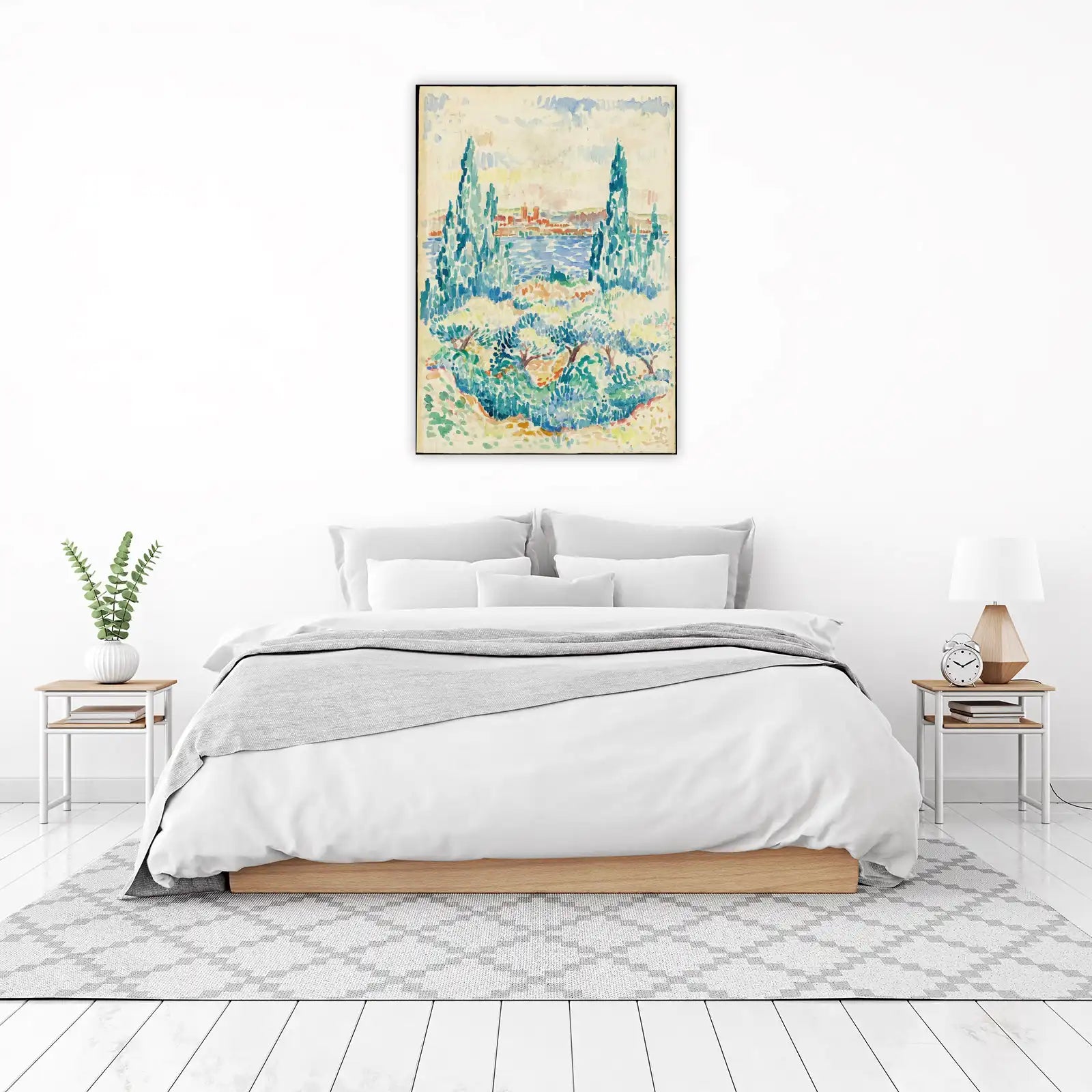 Vibrant Mediterranean Landscape Wall Art