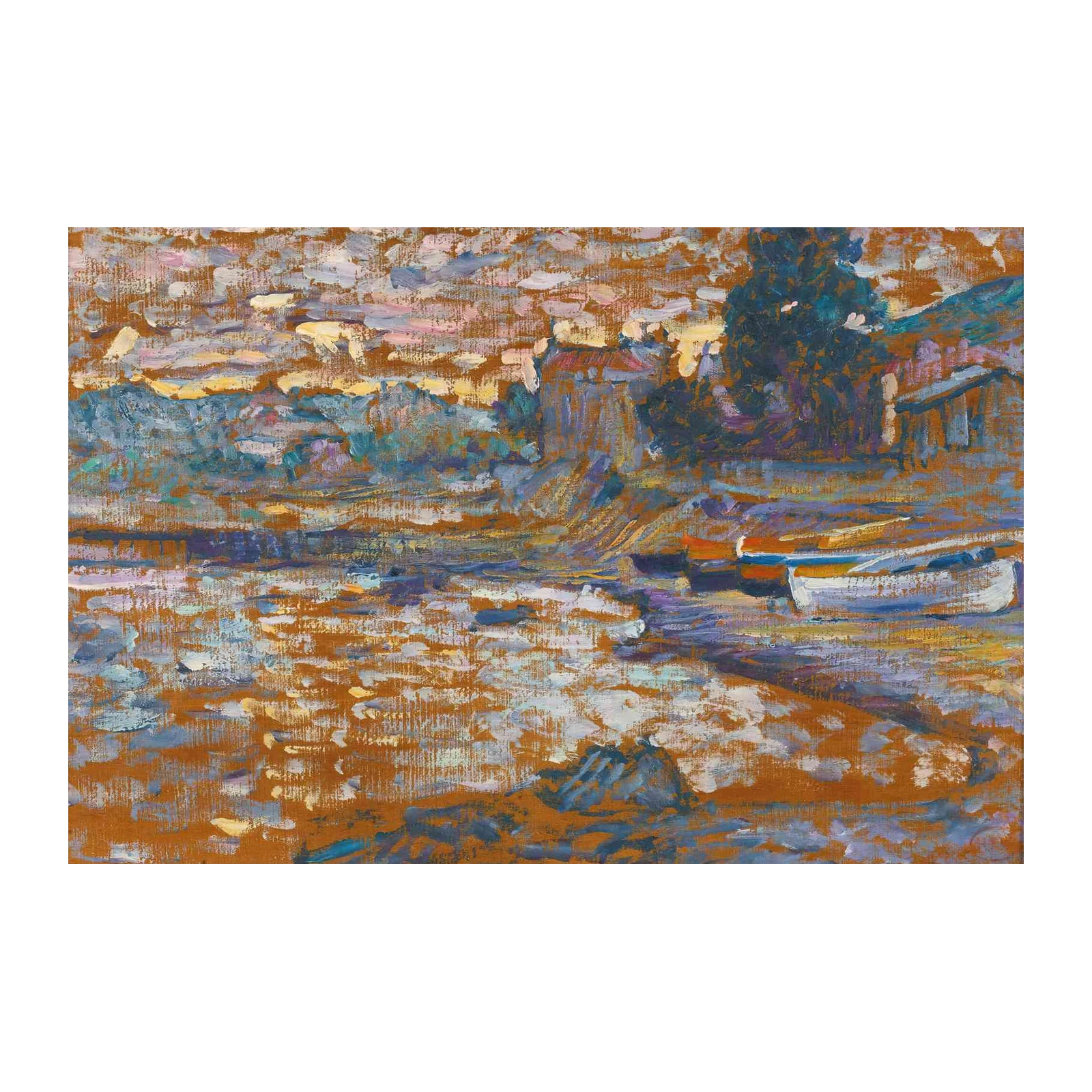 Impressionist Boats Seascape Wall Art