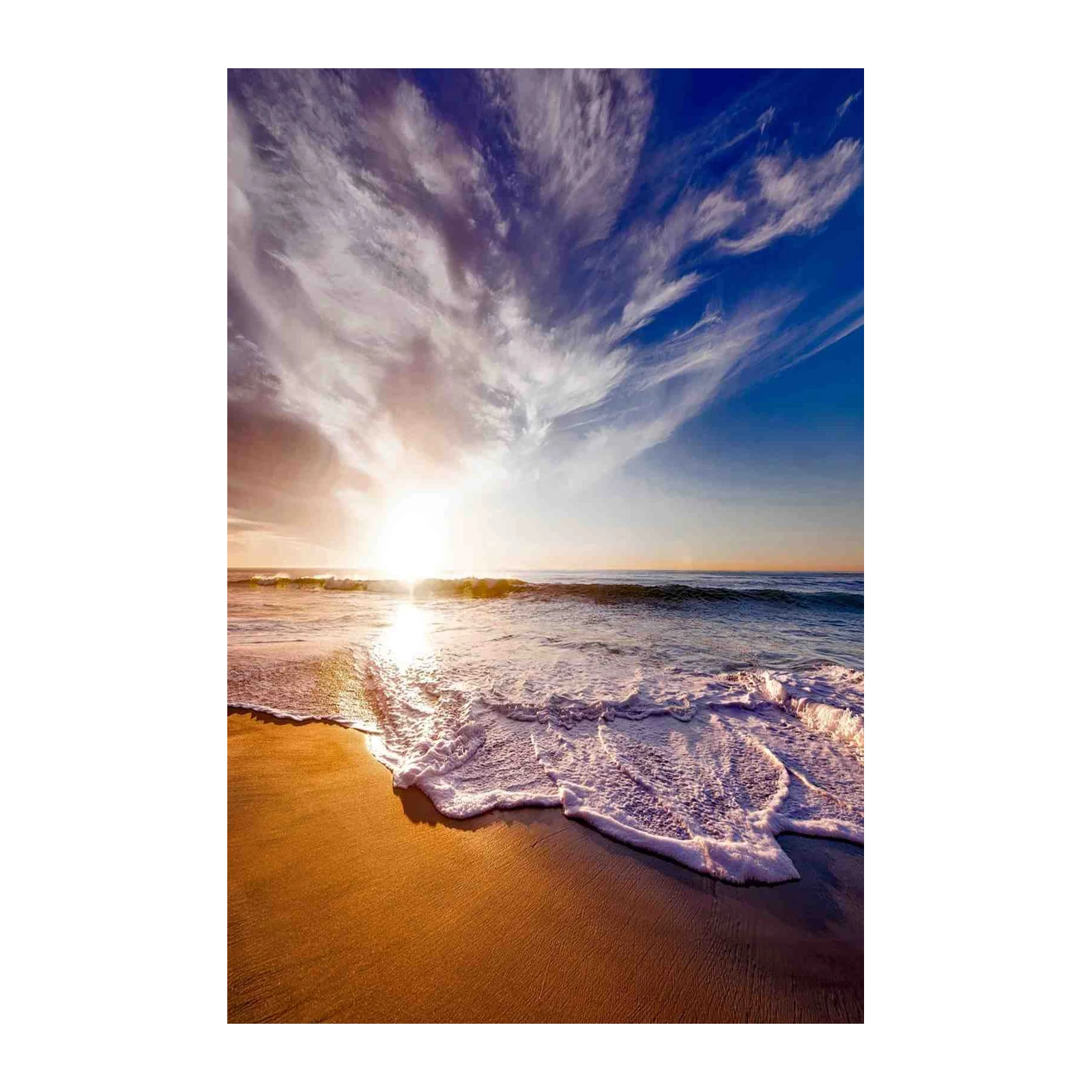 Serene Ocean Sunrise Beach Wall Art