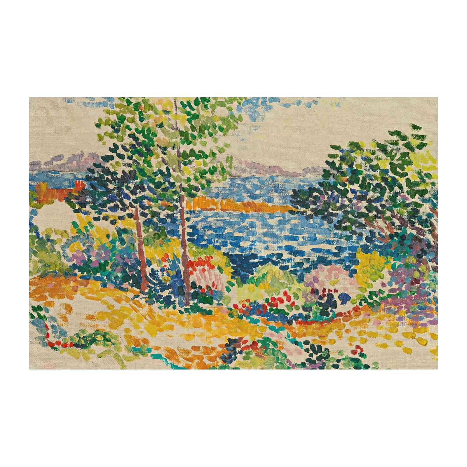 Vibrant Fauvist Seascape Wall Art