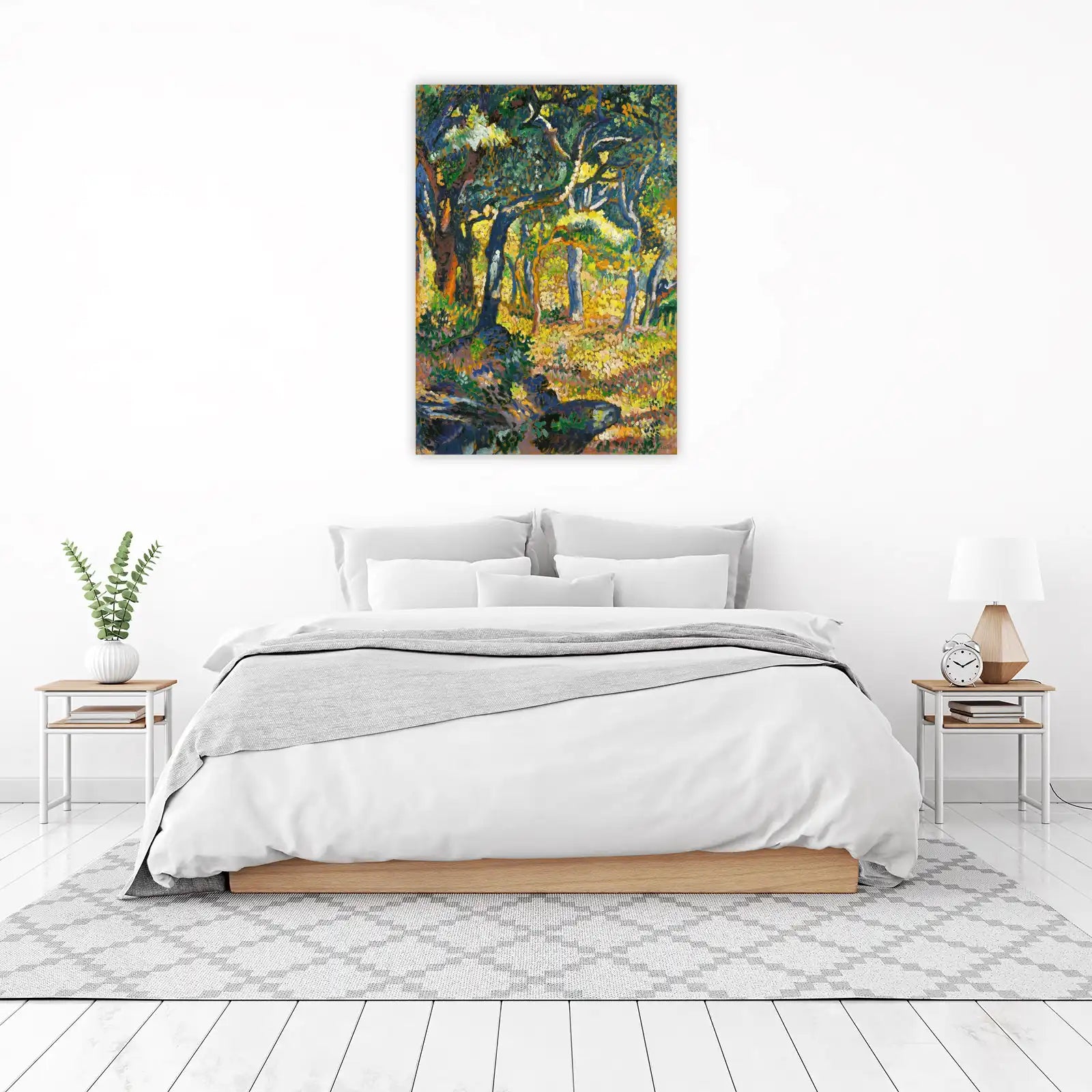 Vibrant Forest Light Impressionist Wall Art Wall Art