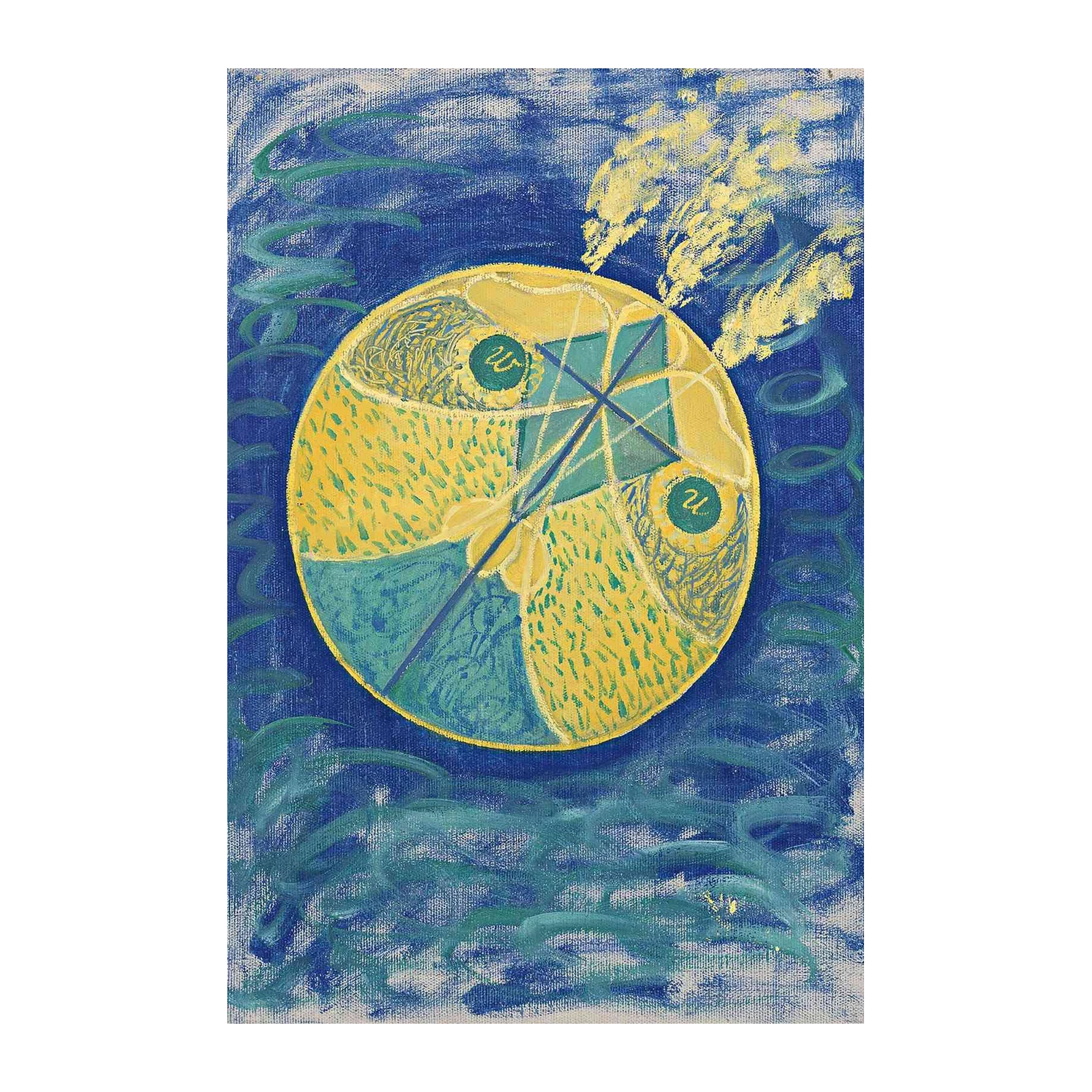 Whimsical Kite Sky Abstract Wall Art