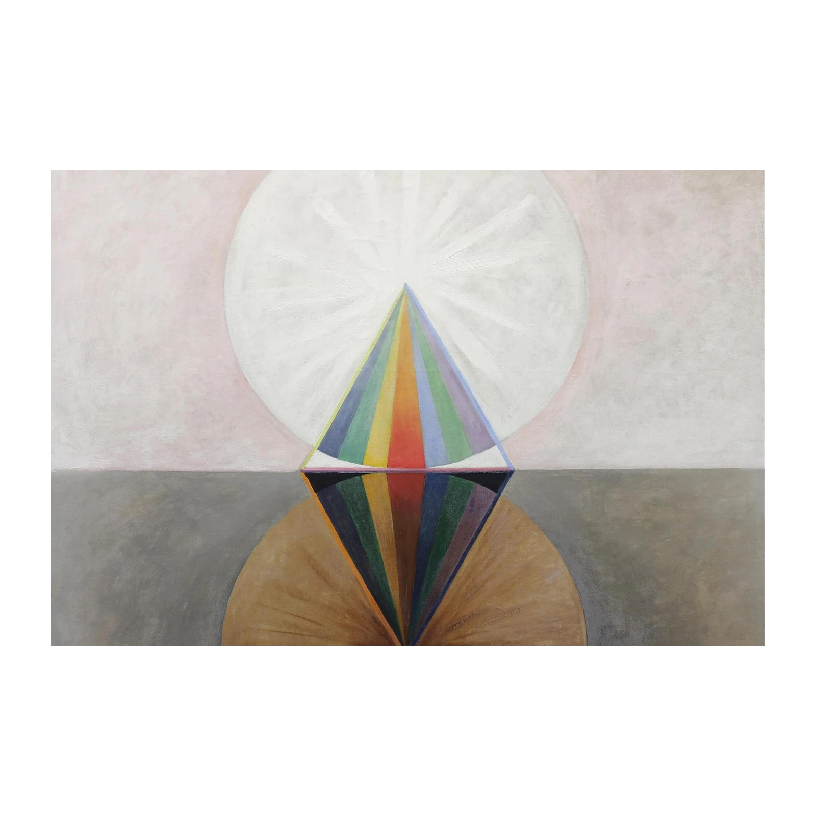 Spiritual Geometric Rainbow Prism Wall Art