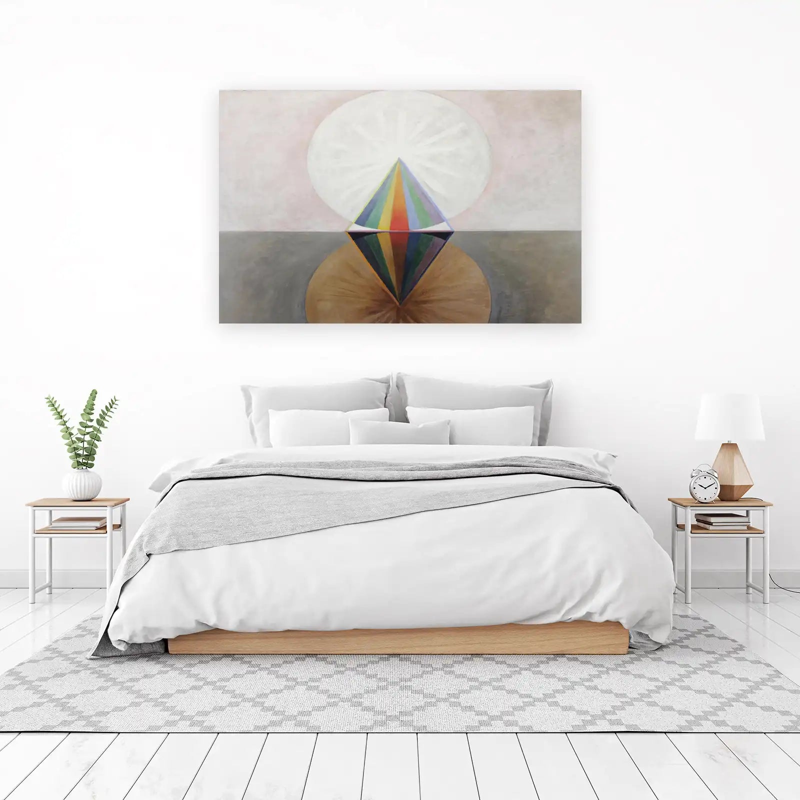 Spiritual Geometric Rainbow Prism Wall Art