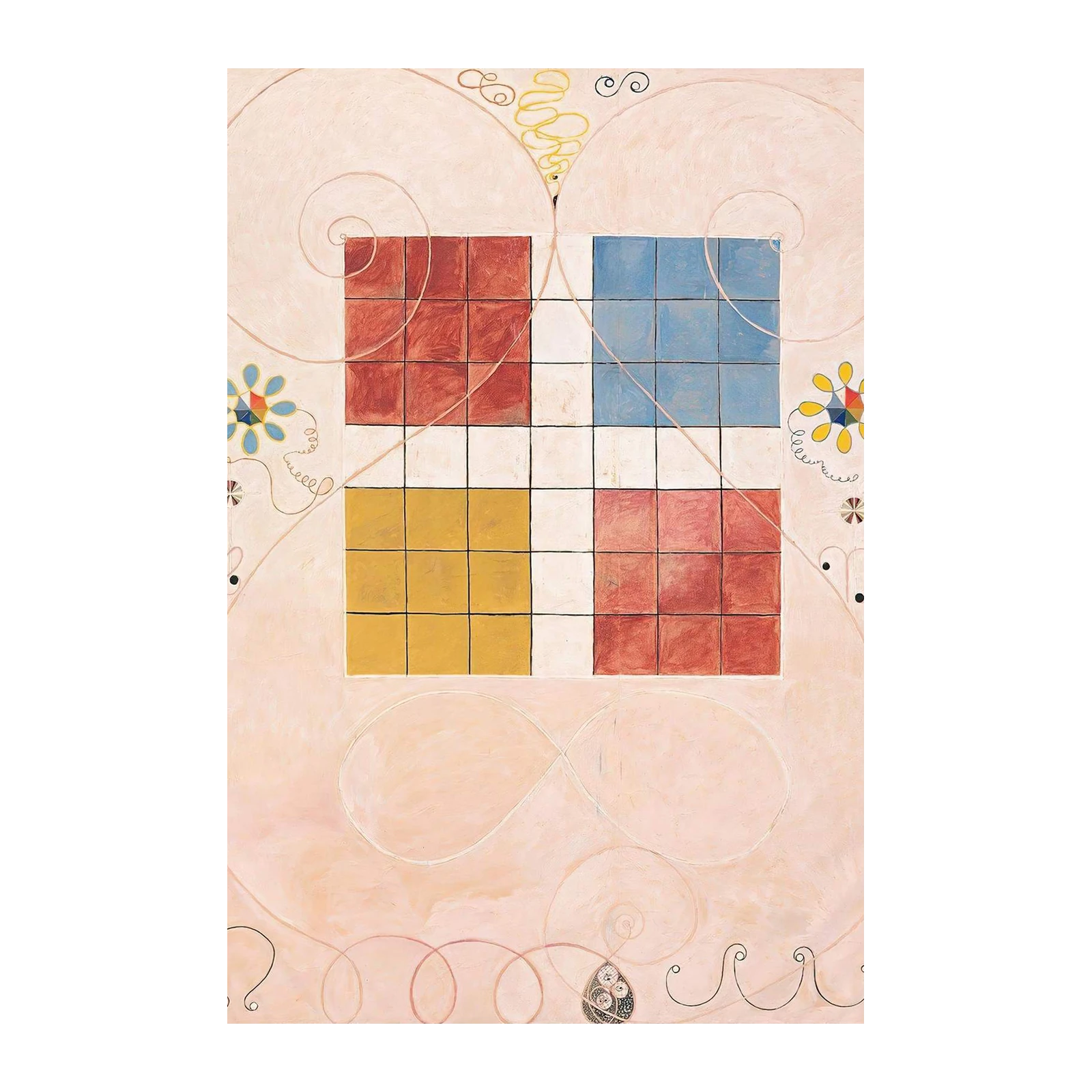 Abstract Squares & Spirals Wall Art