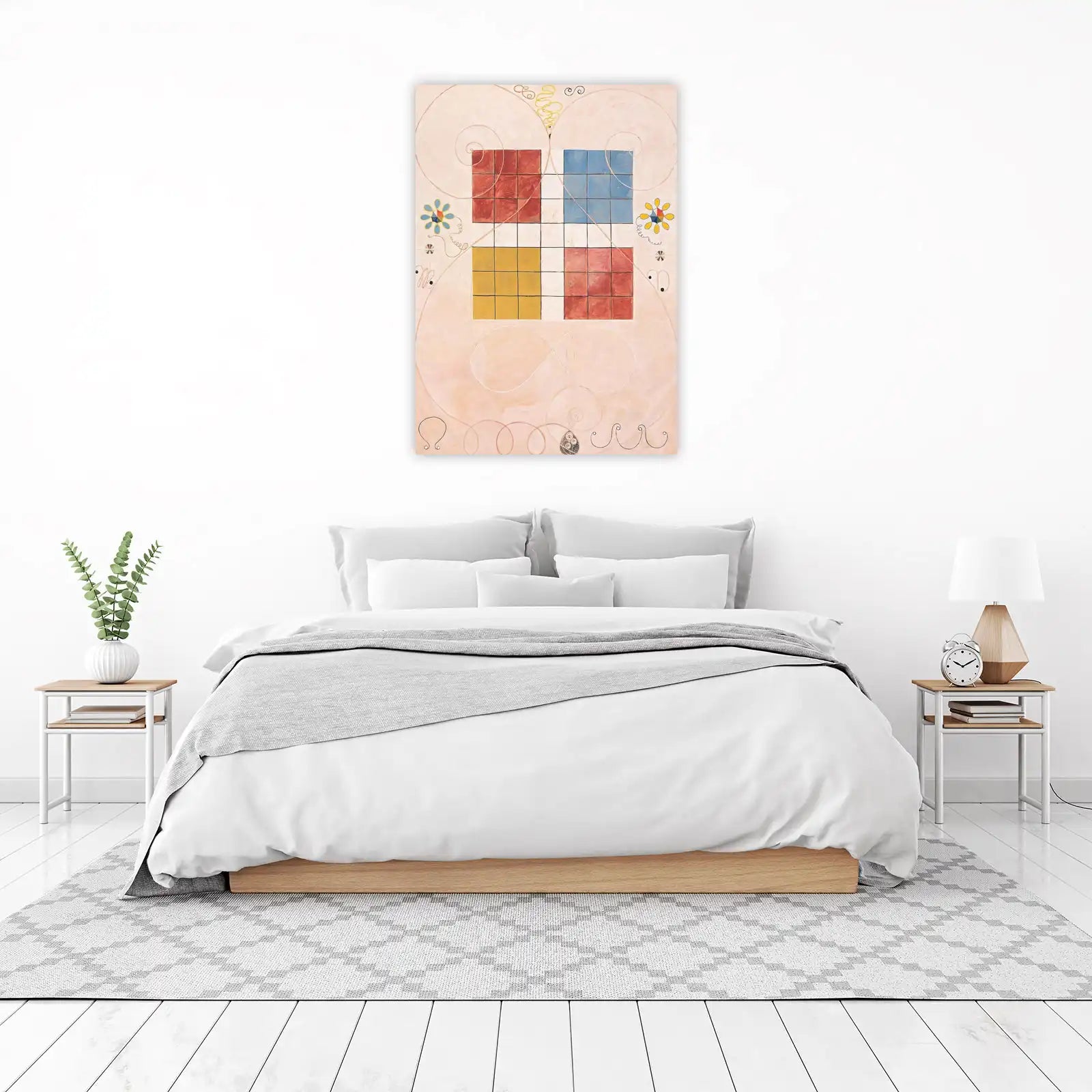 Abstract Squares & Spirals Wall Art