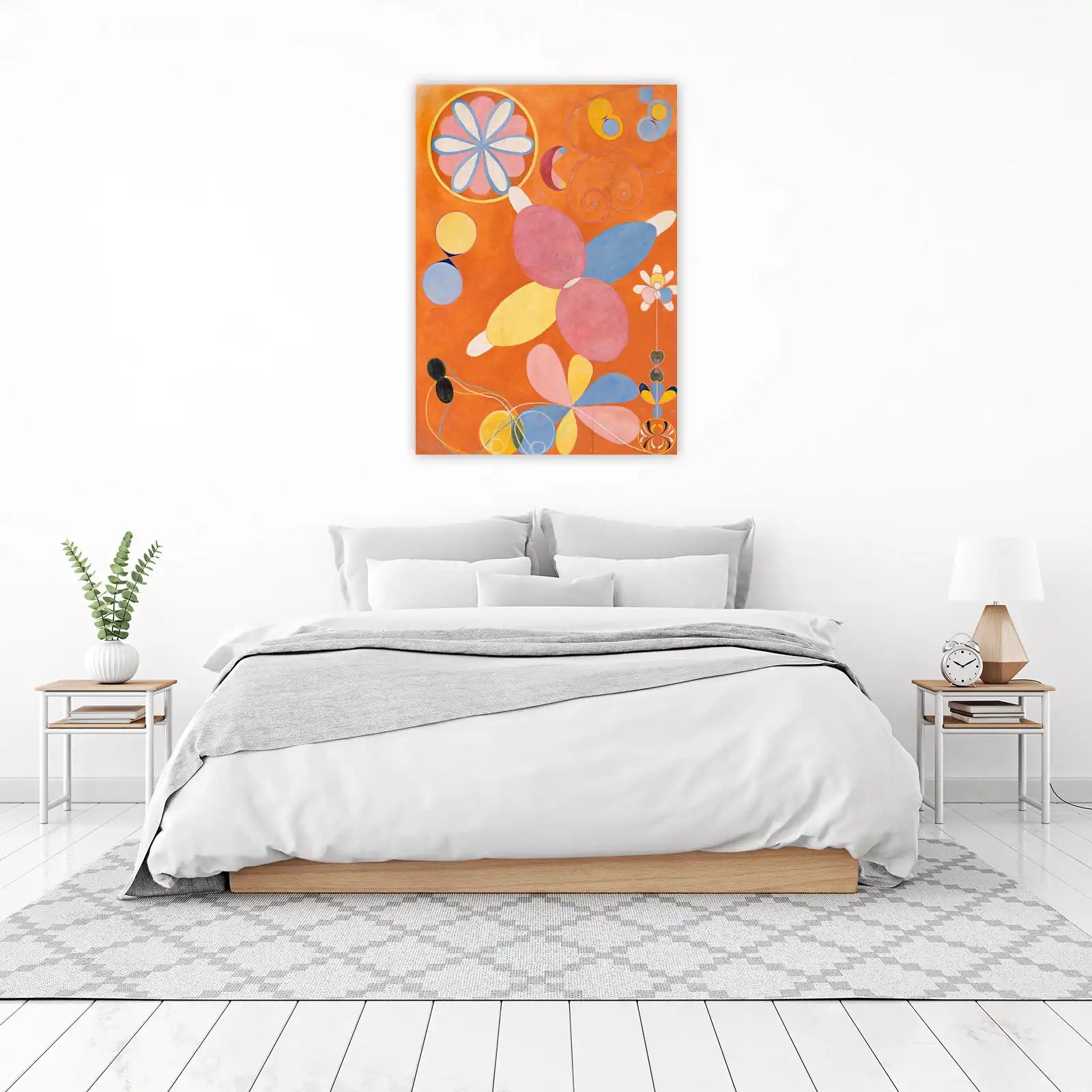 Vibrant Abstract Floral Wall Art