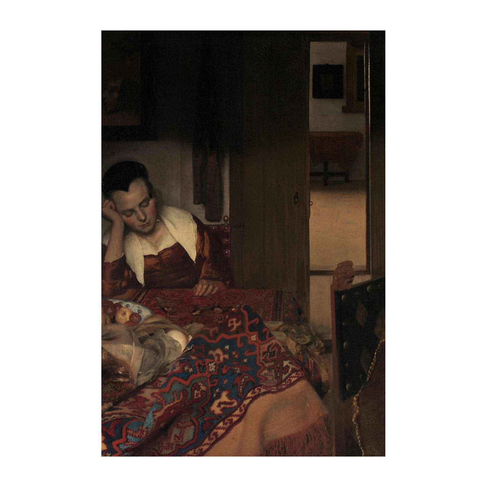 Woman Sleeping Tranquil Scene Wall Art