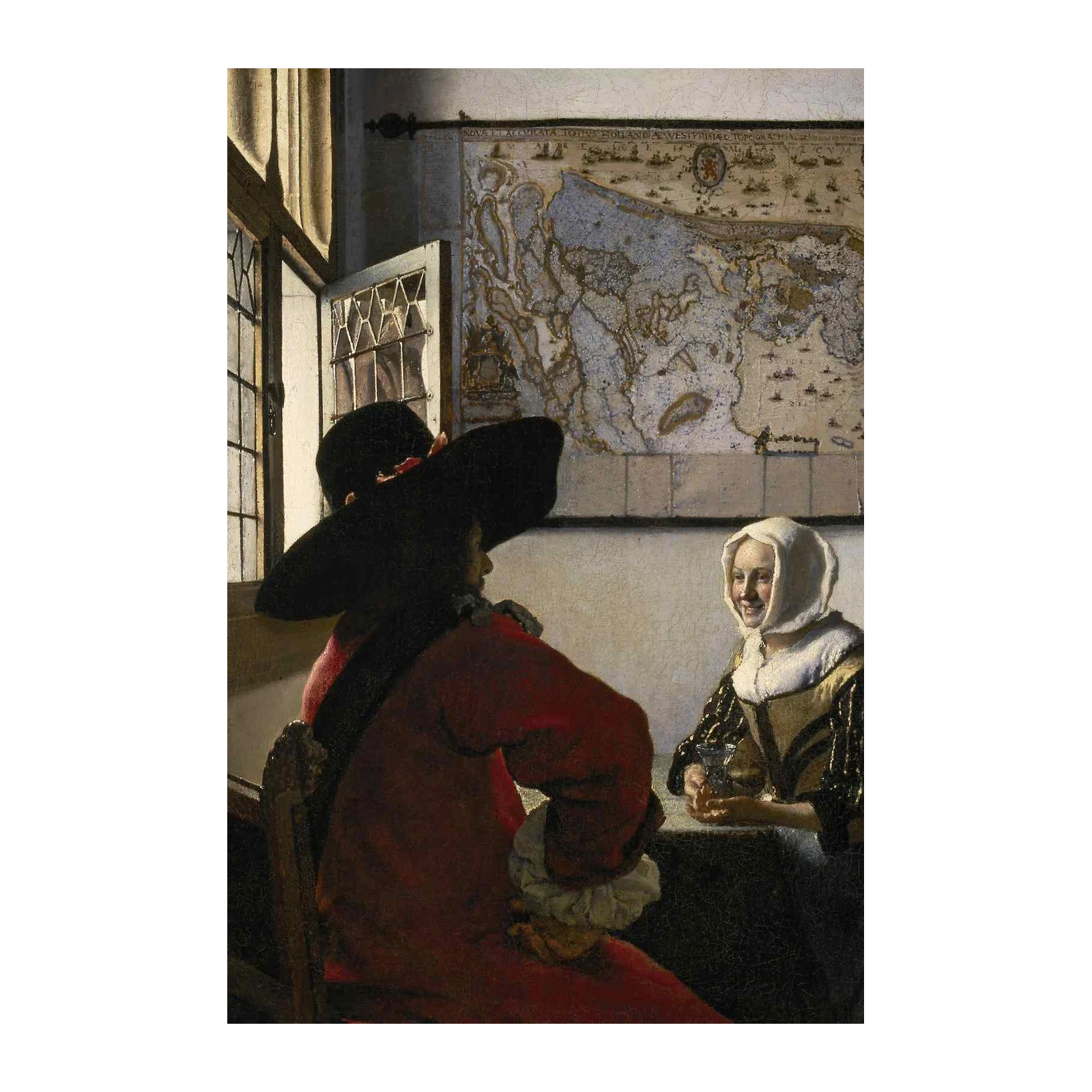 Vermeer 'The Glass of Wine' Wall Art