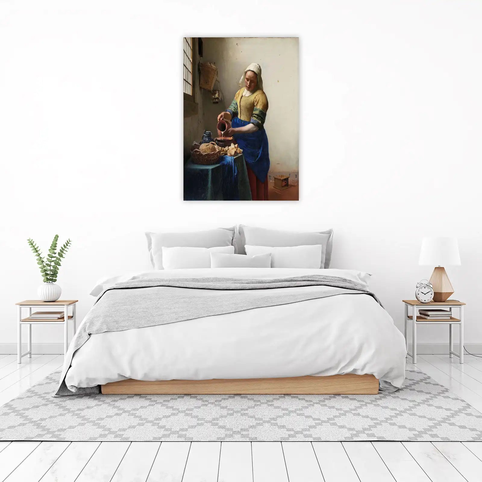 Vermeer The Milkmaid Realistic Wall Art