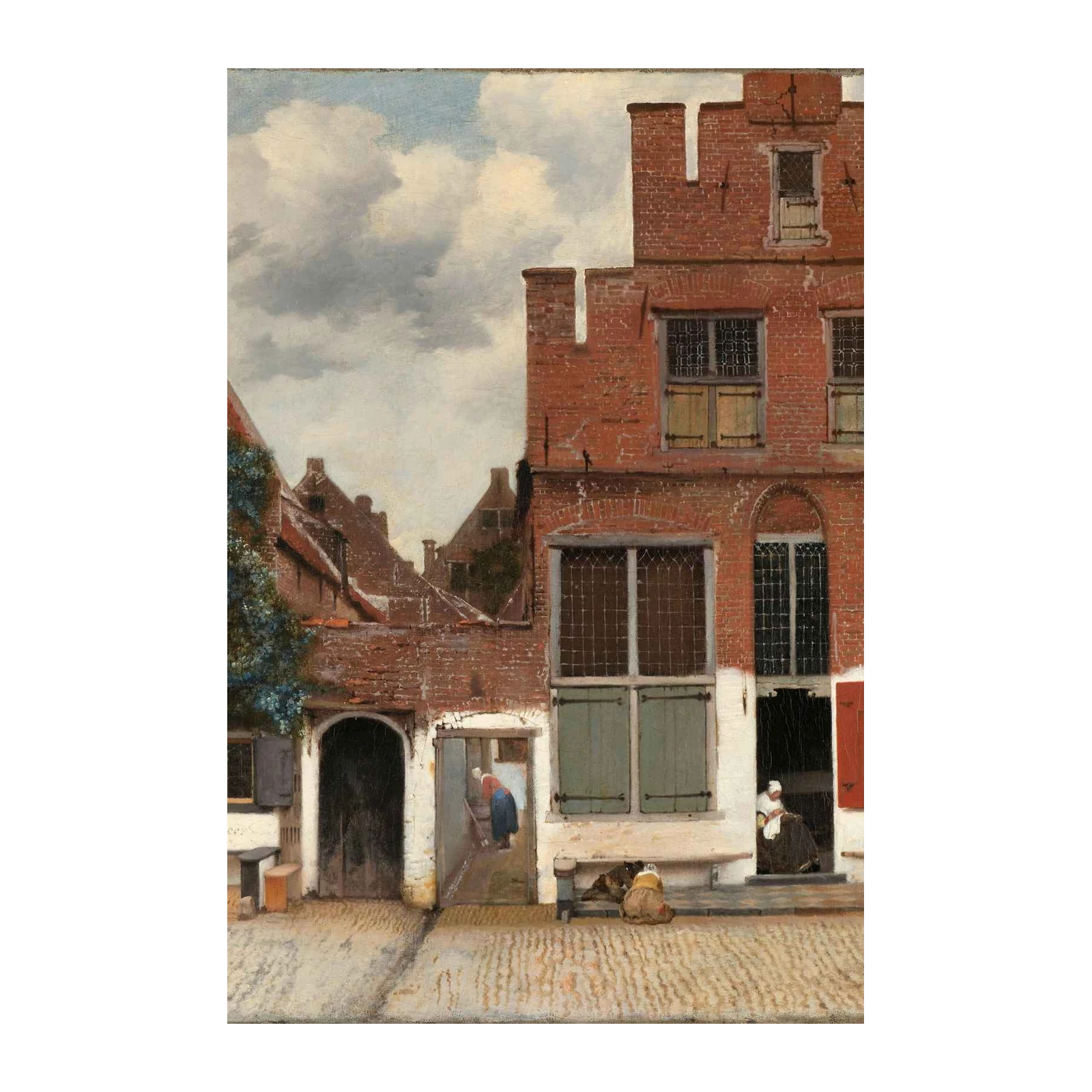 Dutch Courtyard Scene Wall Art