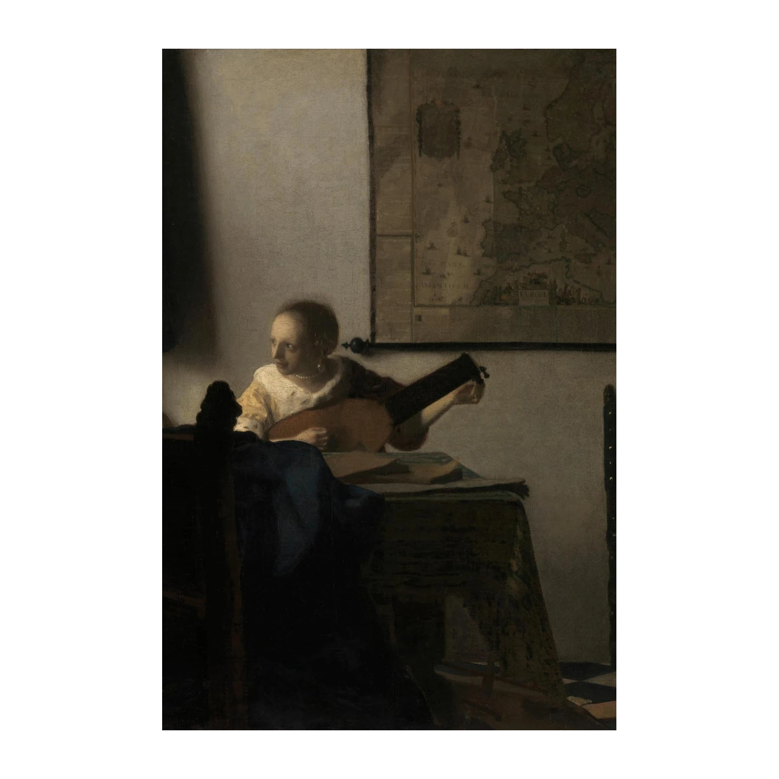 Old Master Guitarist Wall Art