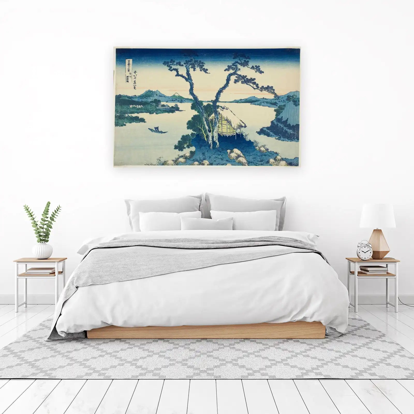 Serene Fuji Landscape Woodblock Wall Art