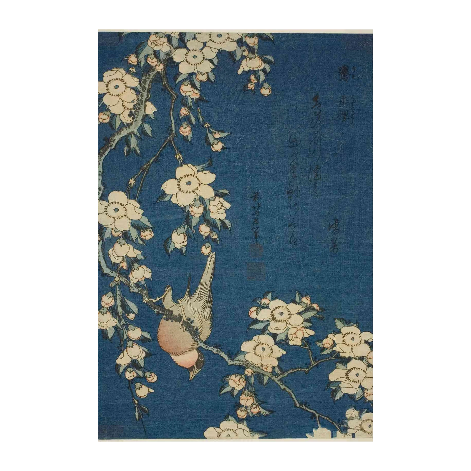 Japanese Bird & Cherry Blossom Wall Art