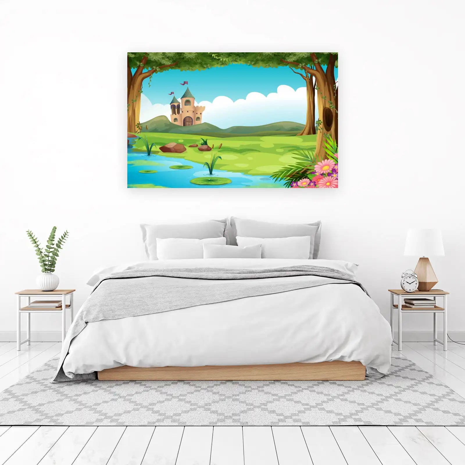 Enchanting Castle Landscape Wall Art