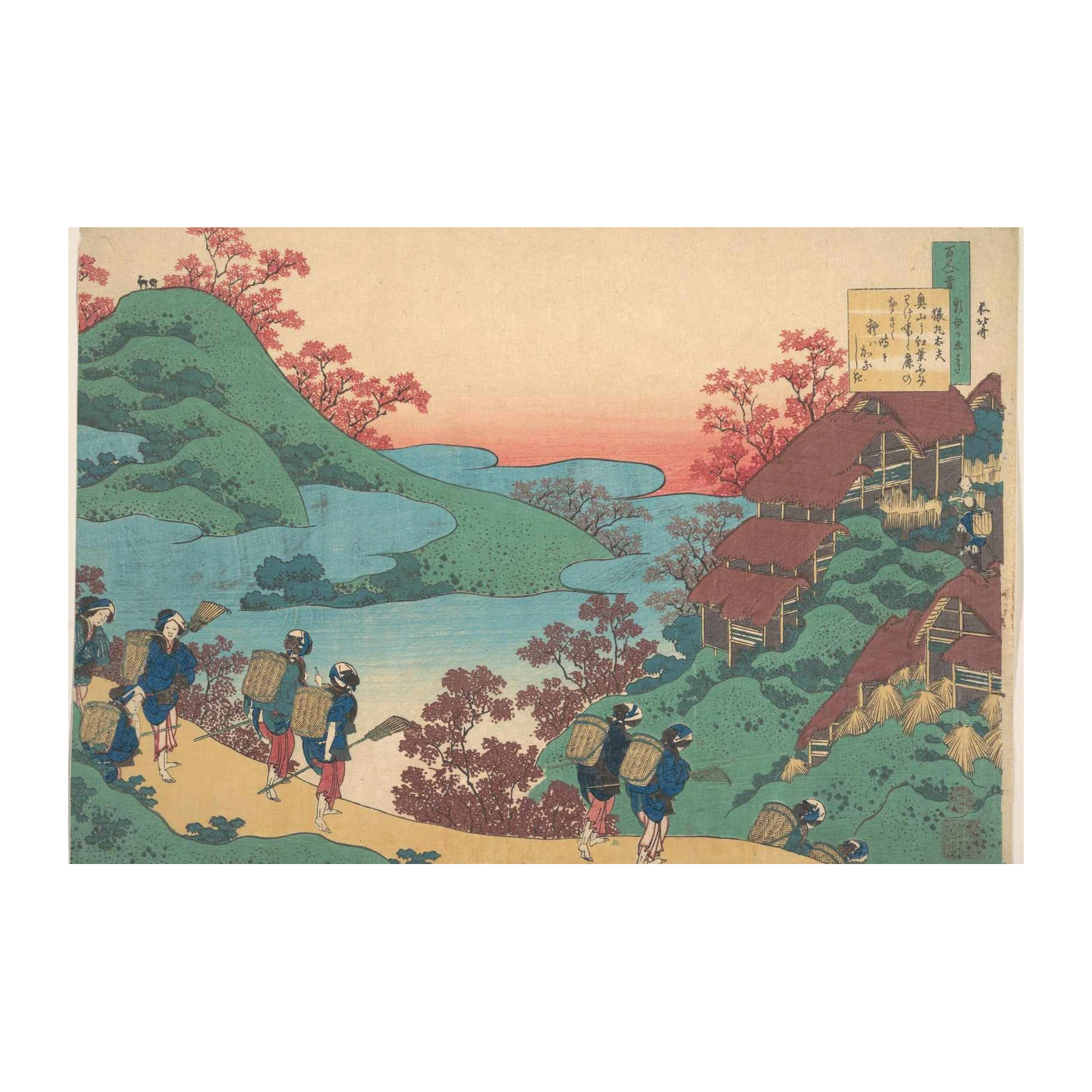 Serene Japanese Landscape Travelers Wall Art