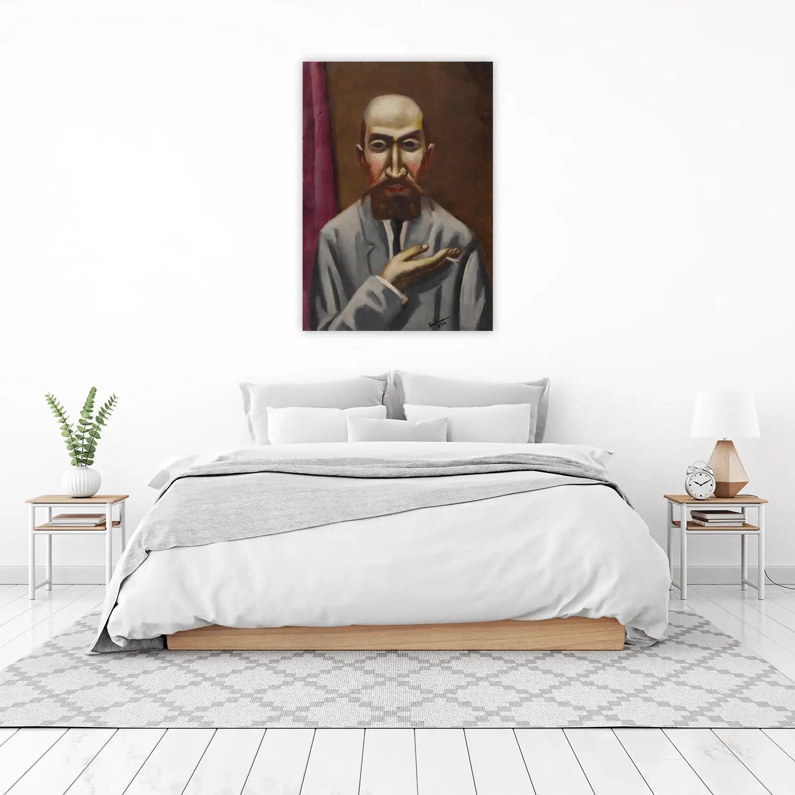 Intense Man with Beard Wall Art