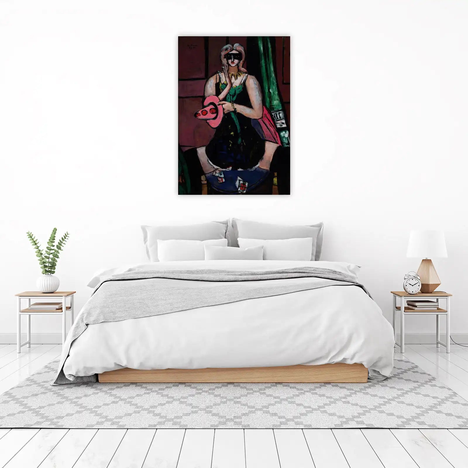 Mysterious Masquerade Woman Wall Art