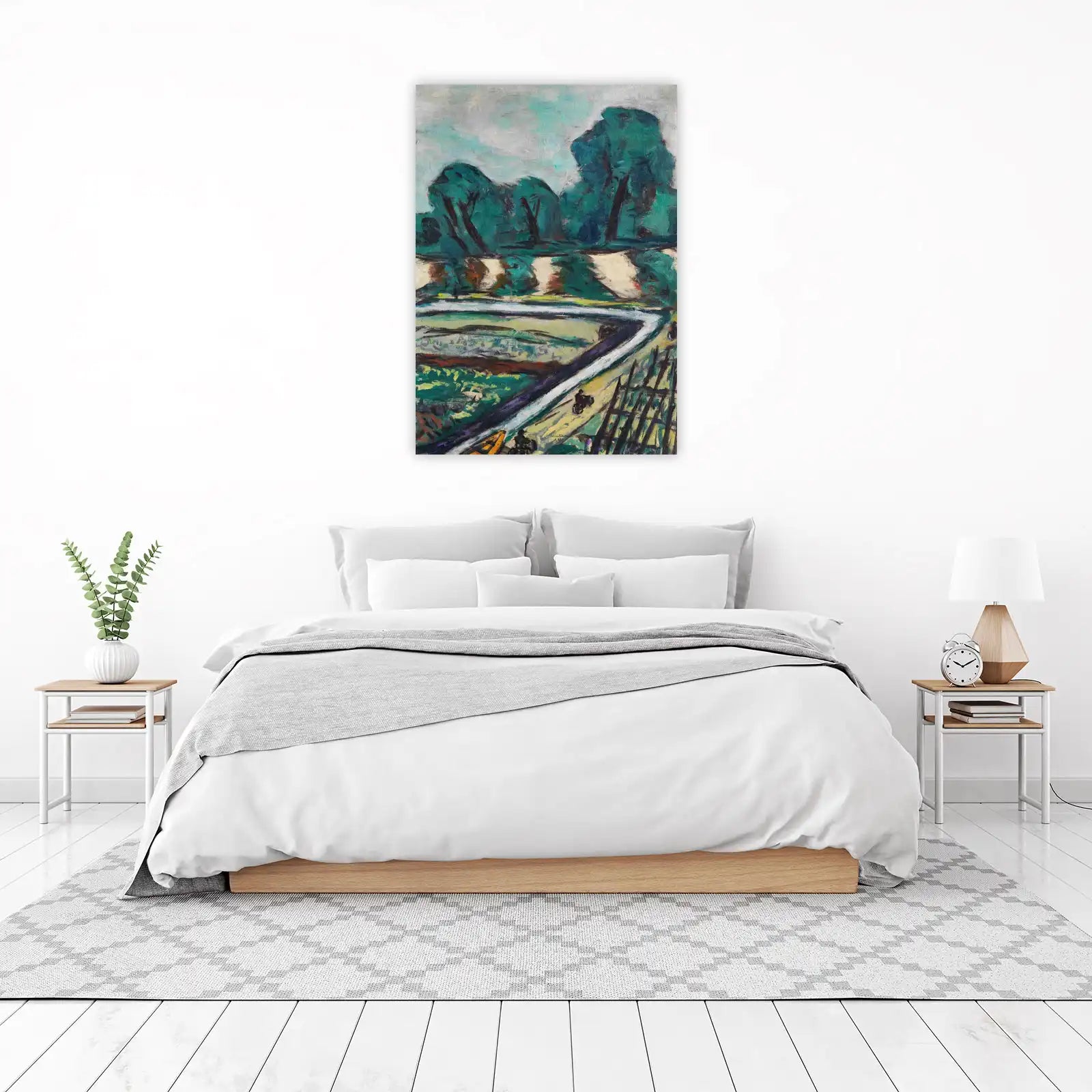 Enchanting Park Scene with Figures Wall Art