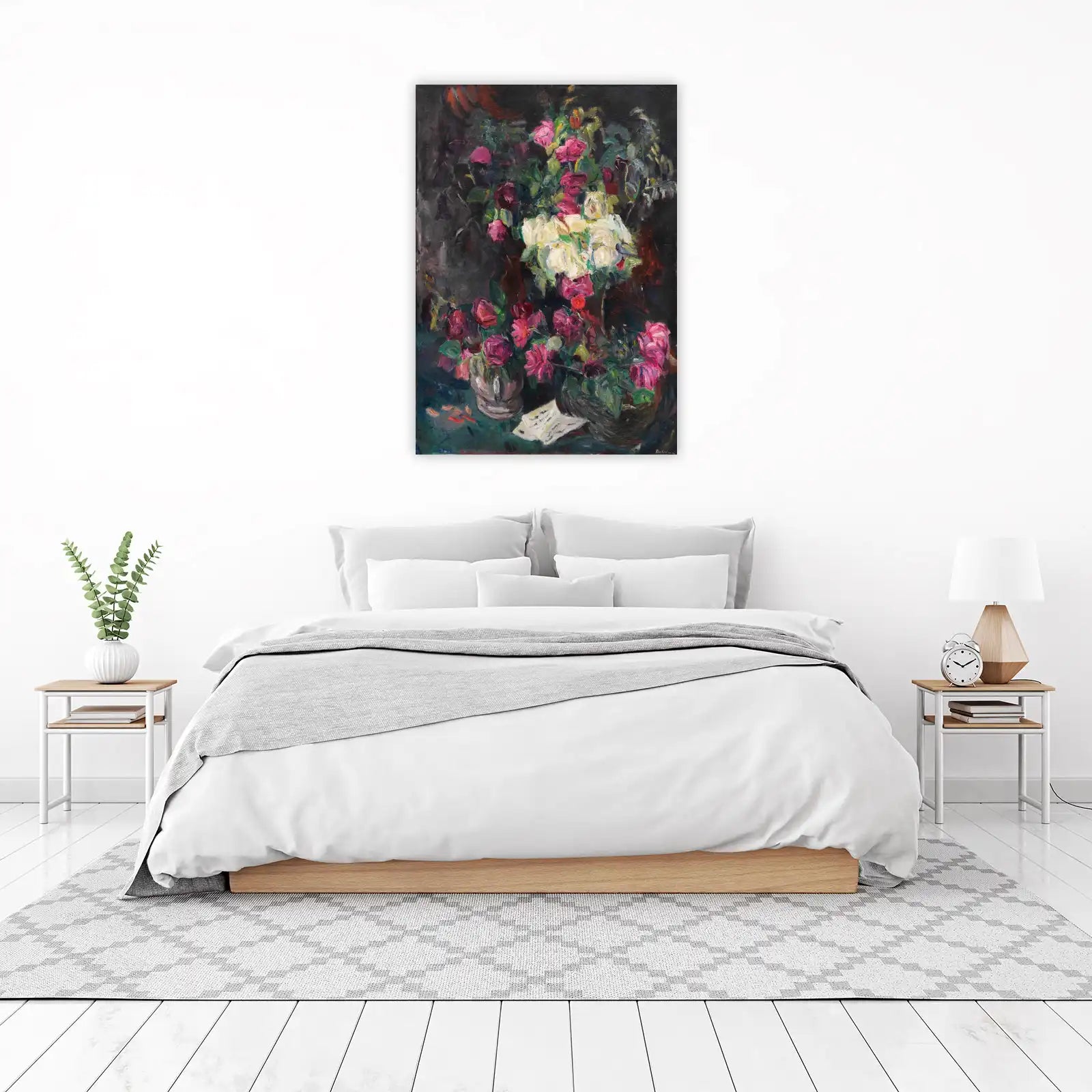 Impressionist Roses Bouquet Wall Art