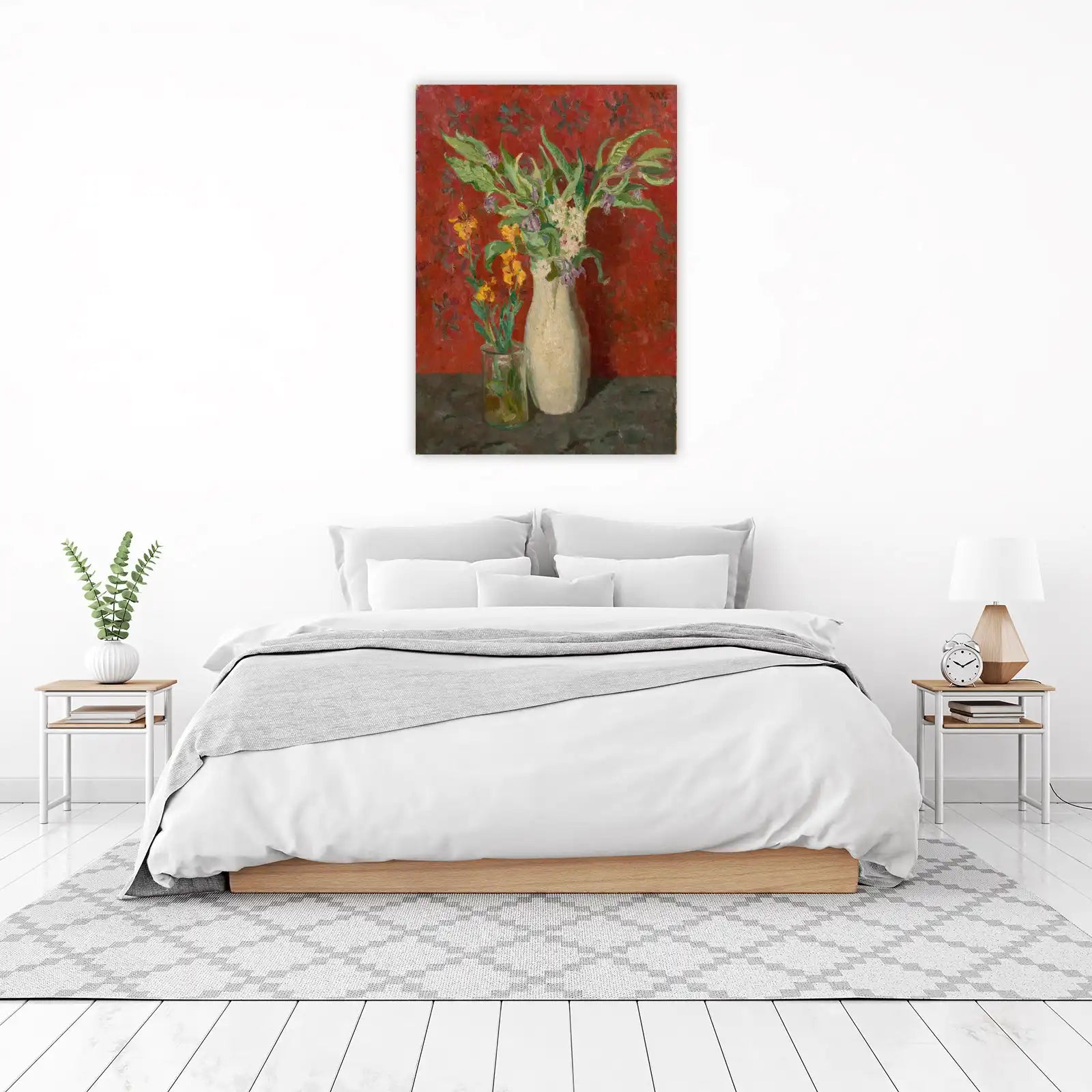 Vibrant Floral Still Life Impressionist Wall Art