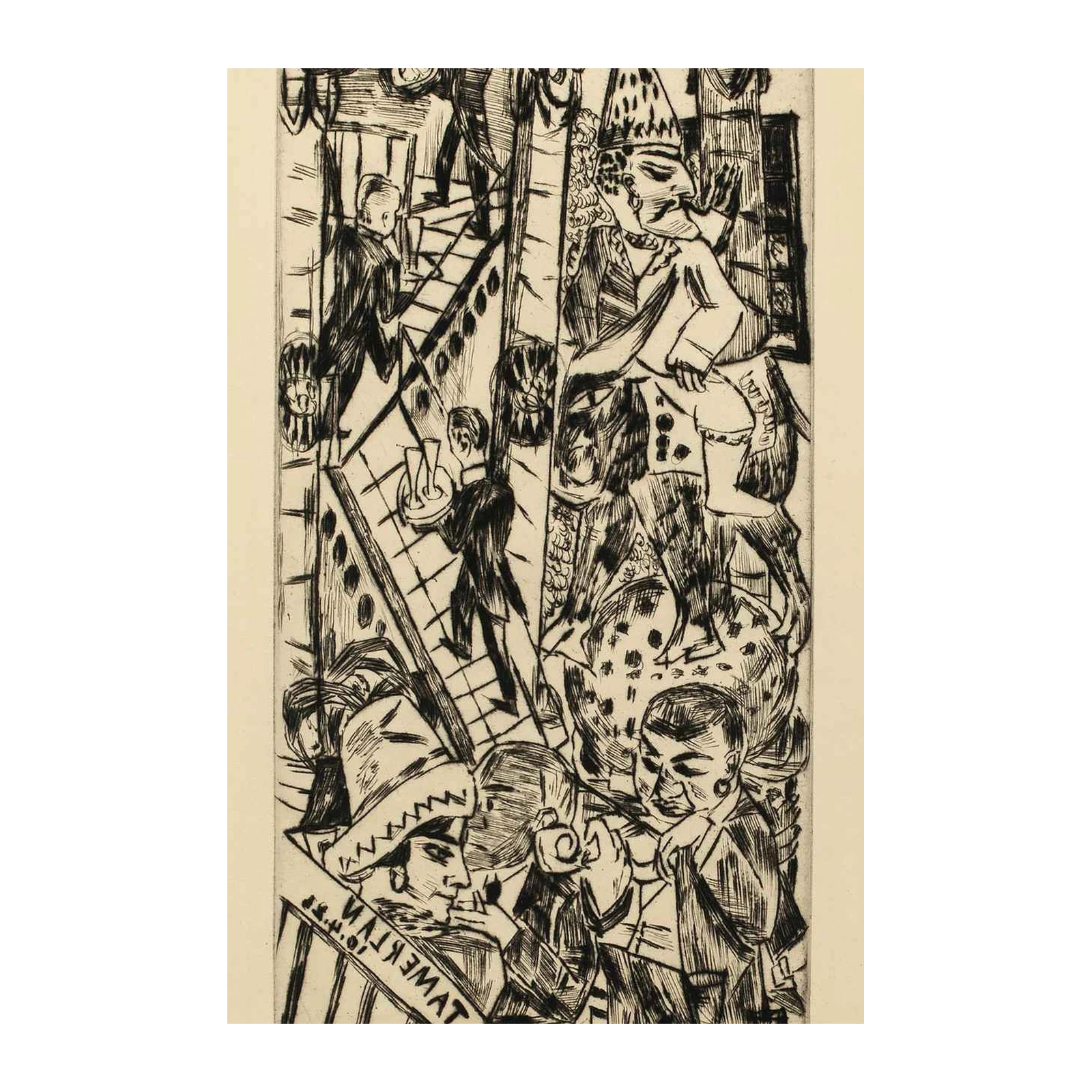 Expressionist Street Scene Wall Art