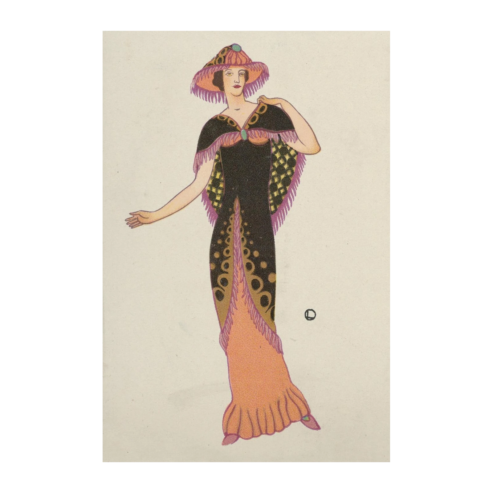 Art Deco Fashionista Wall Art