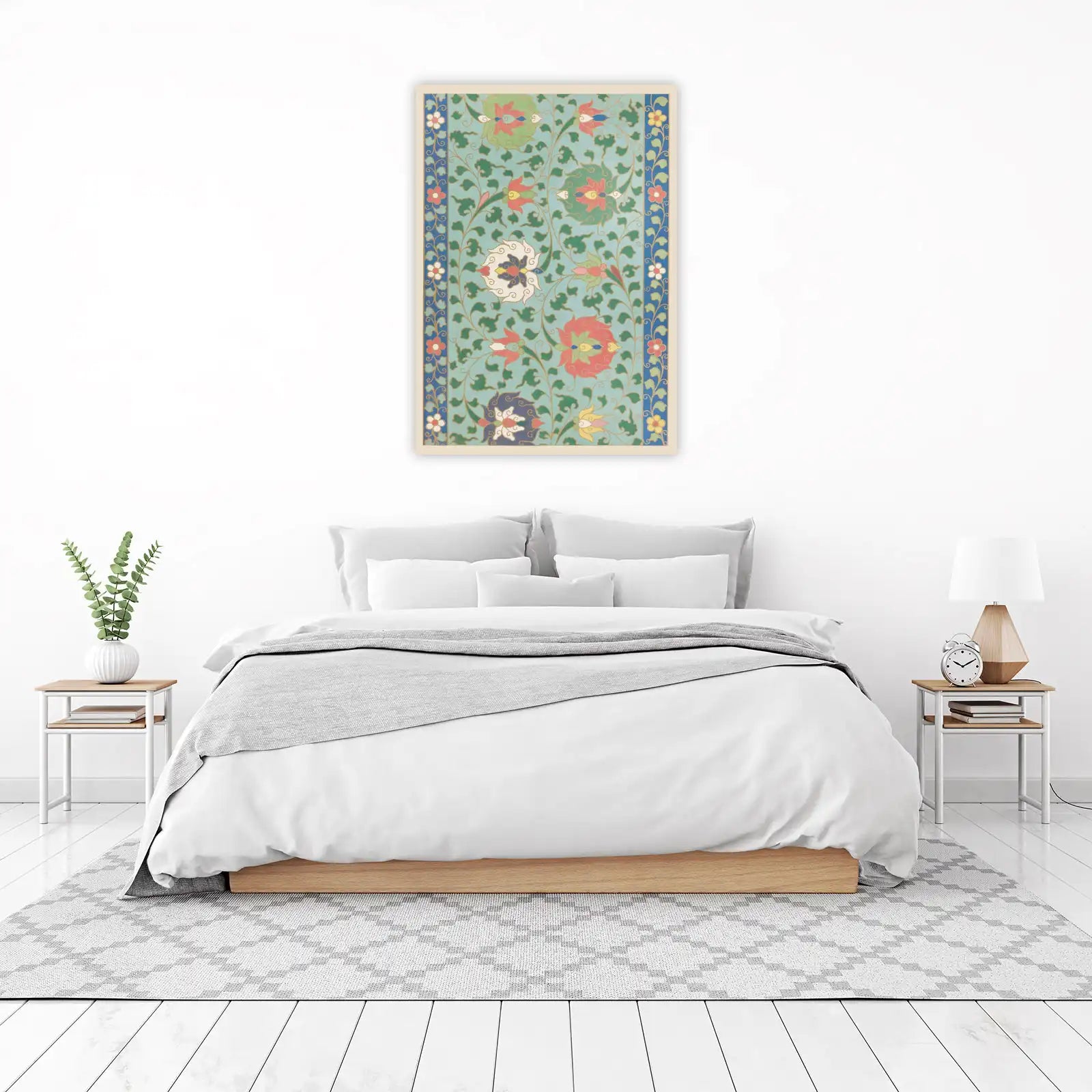 Vintage Floral Pattern Wall Art