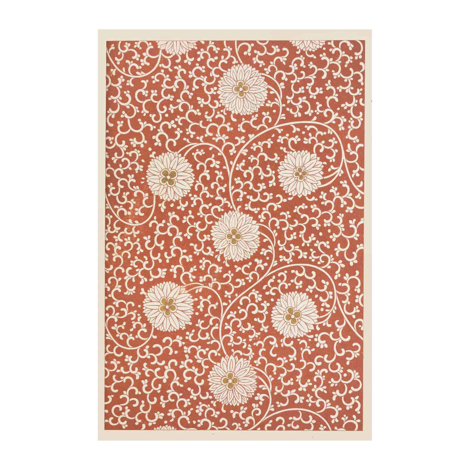 Chinoiserie Floral Red & White Wall Art