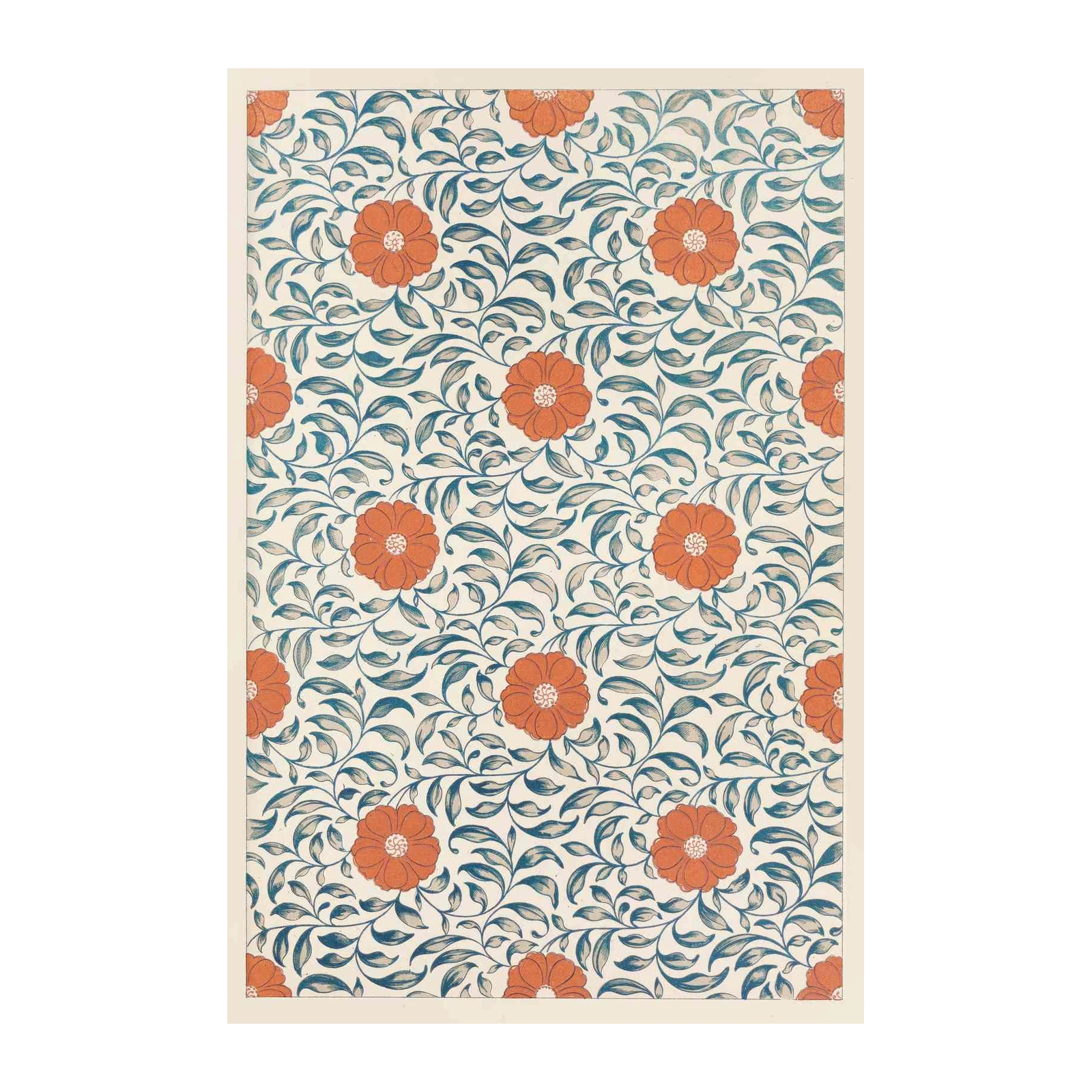 Vintage Floral Pattern Wall Art