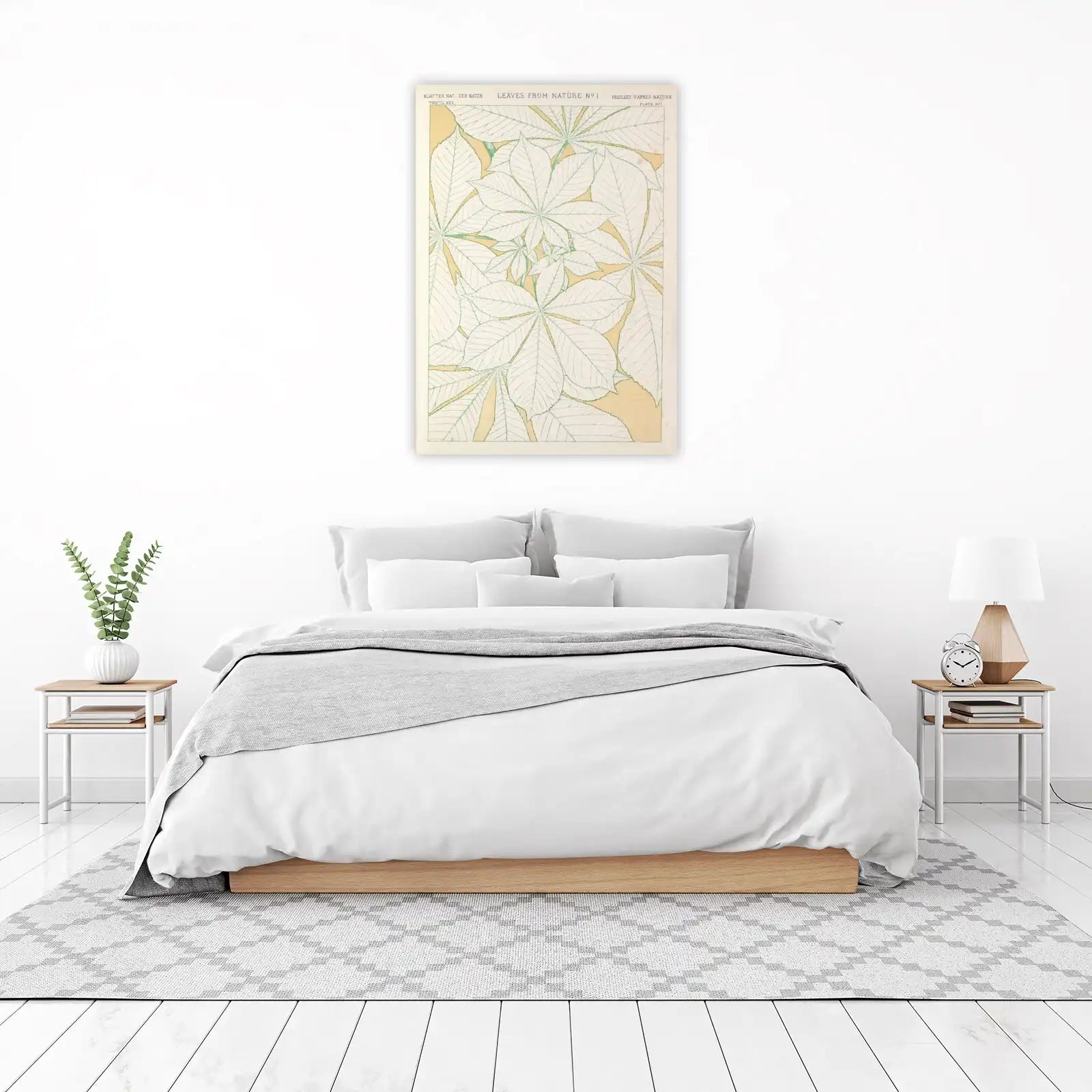 Vintage Botanical Leaves Wall Art