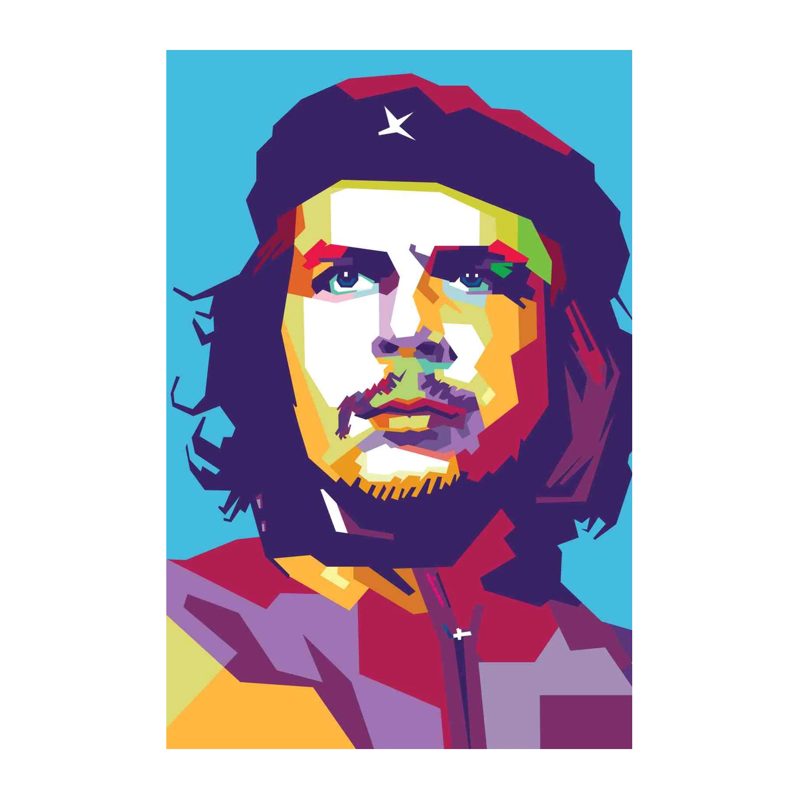 Iconic Che Guevara WPAP Pop Art Wall Art