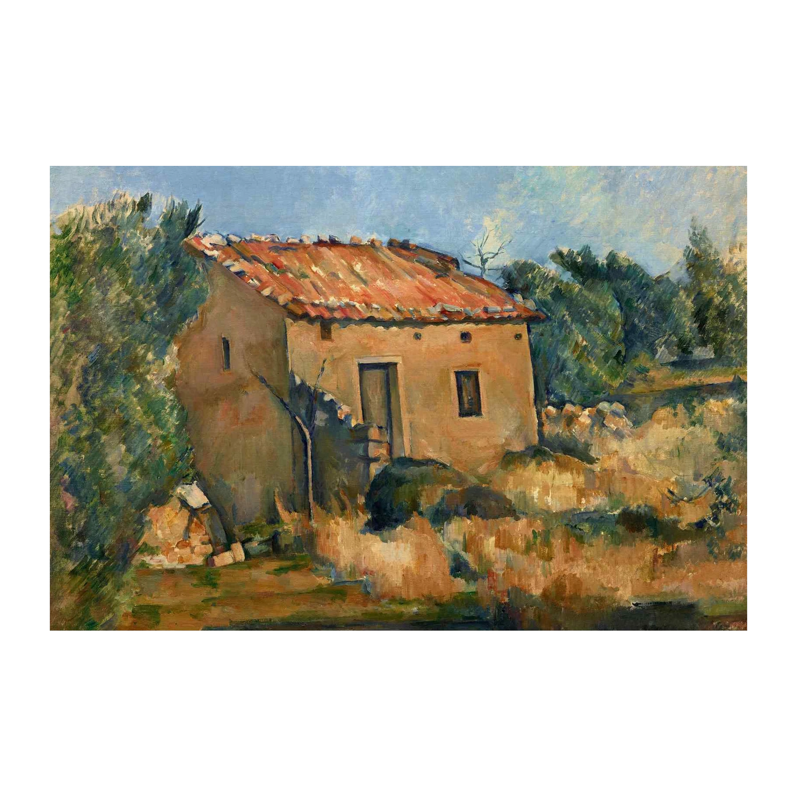 Rustic Tuscan Villa Landscape Wall Art
