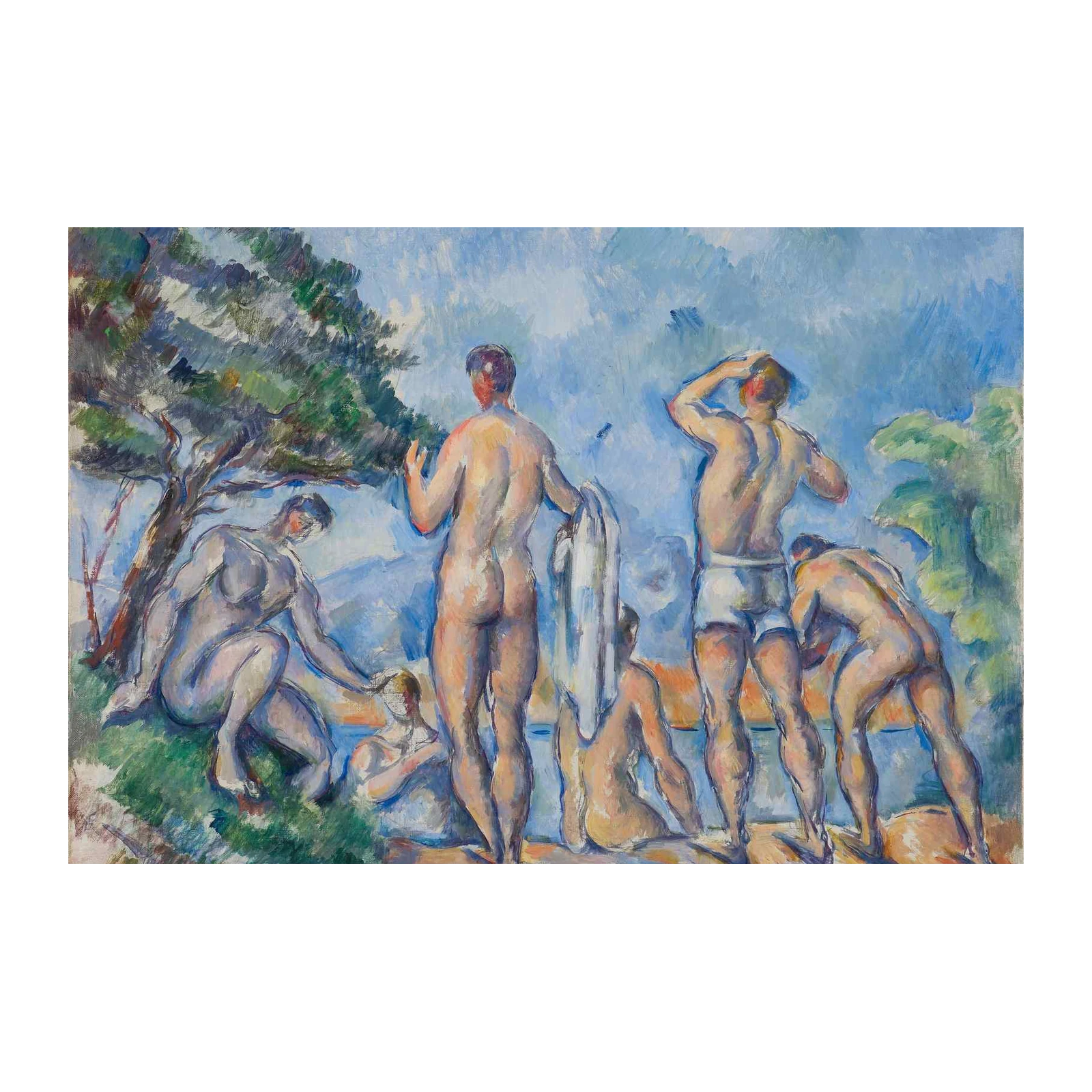 Bathers Art Nouveau Wall Art