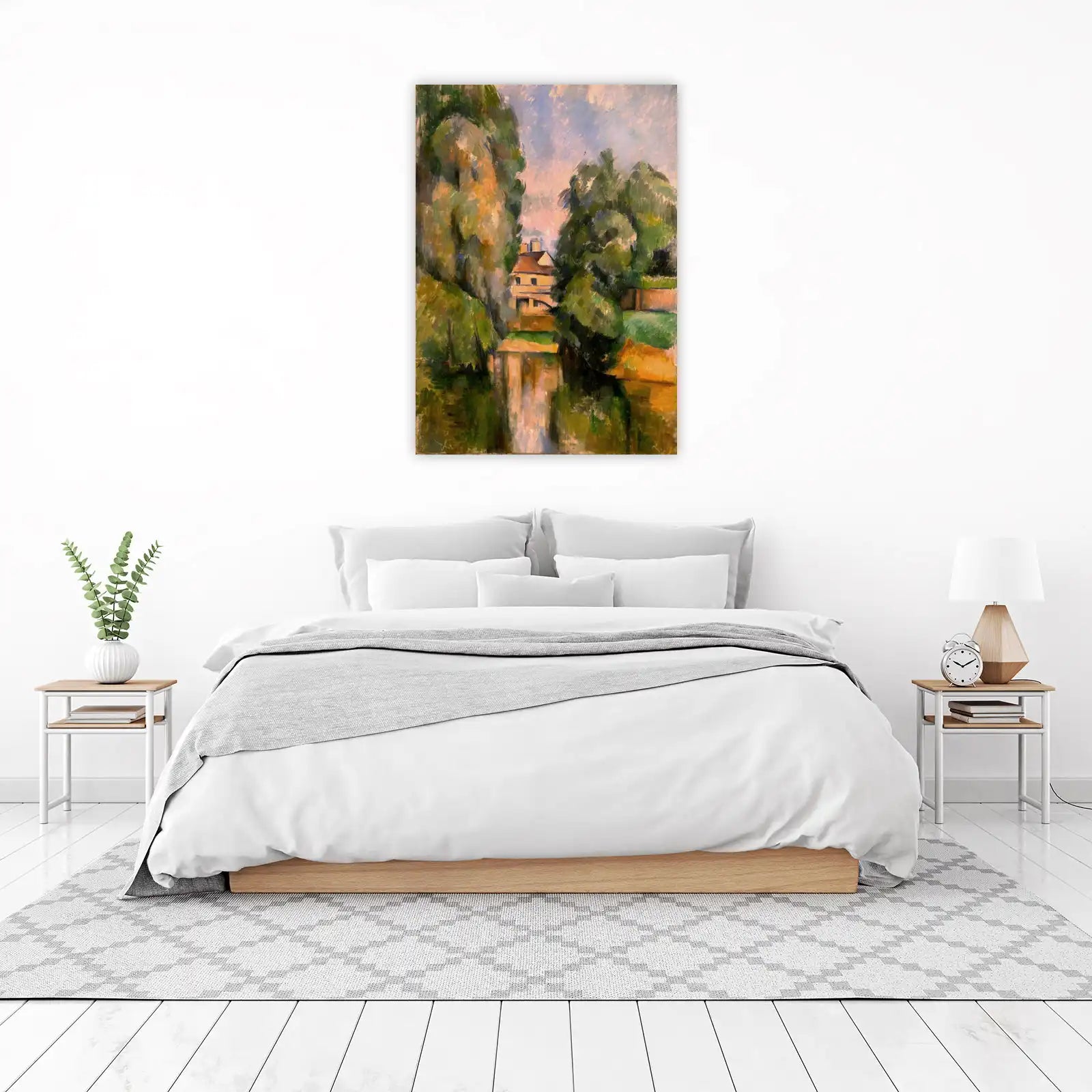 Impressionist Riverside House Wall Art