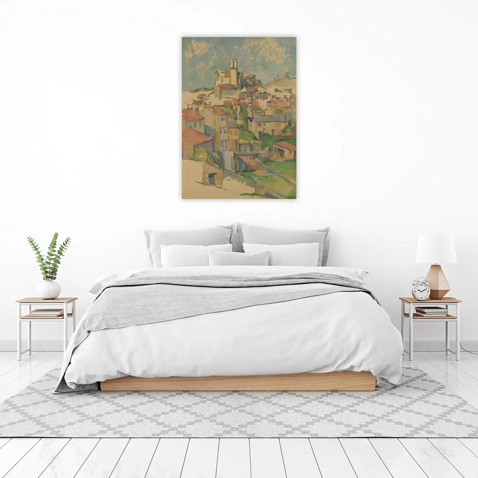 Impressionist Village Landscape Wall Art