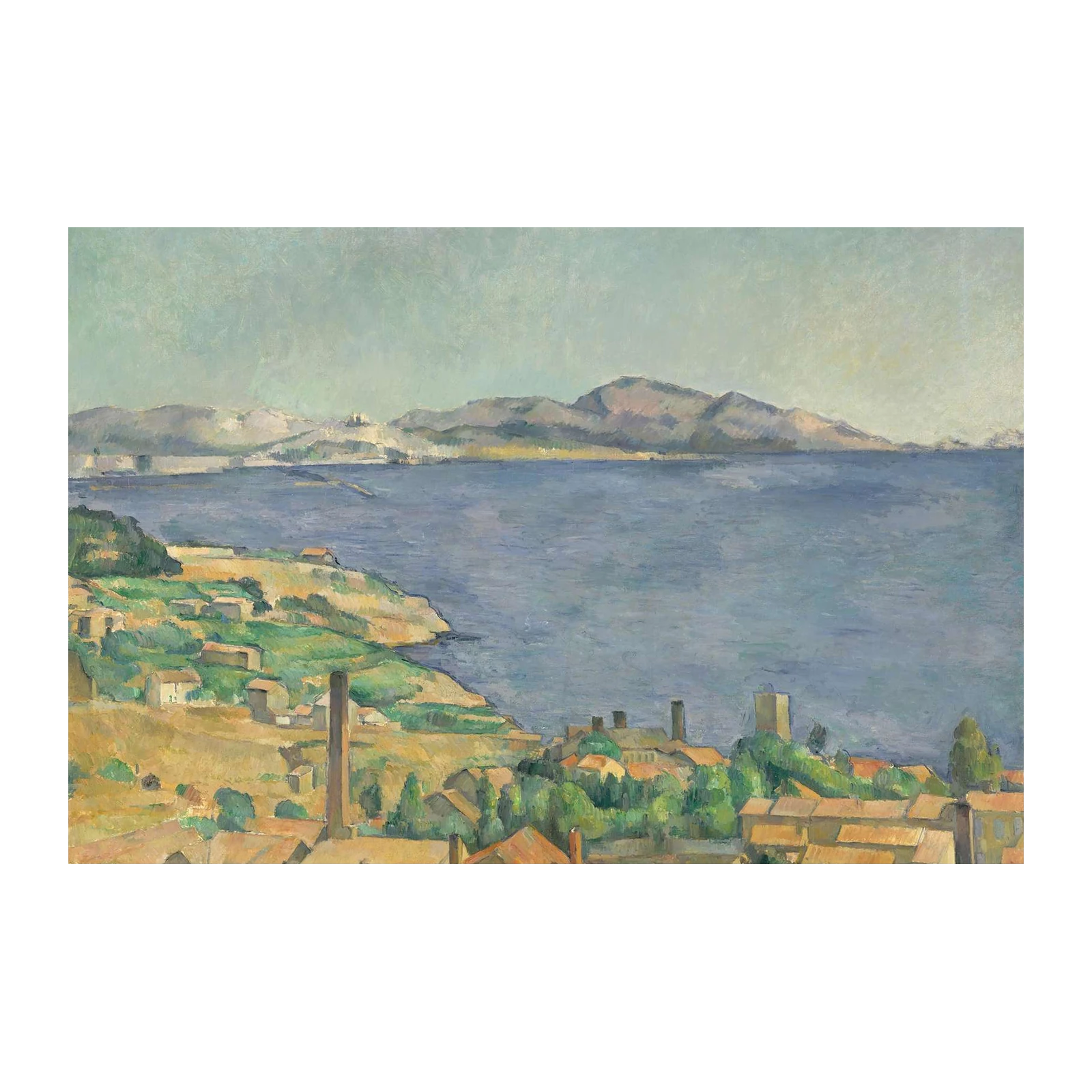 Serene Sea View Provence Landscape Wall Art