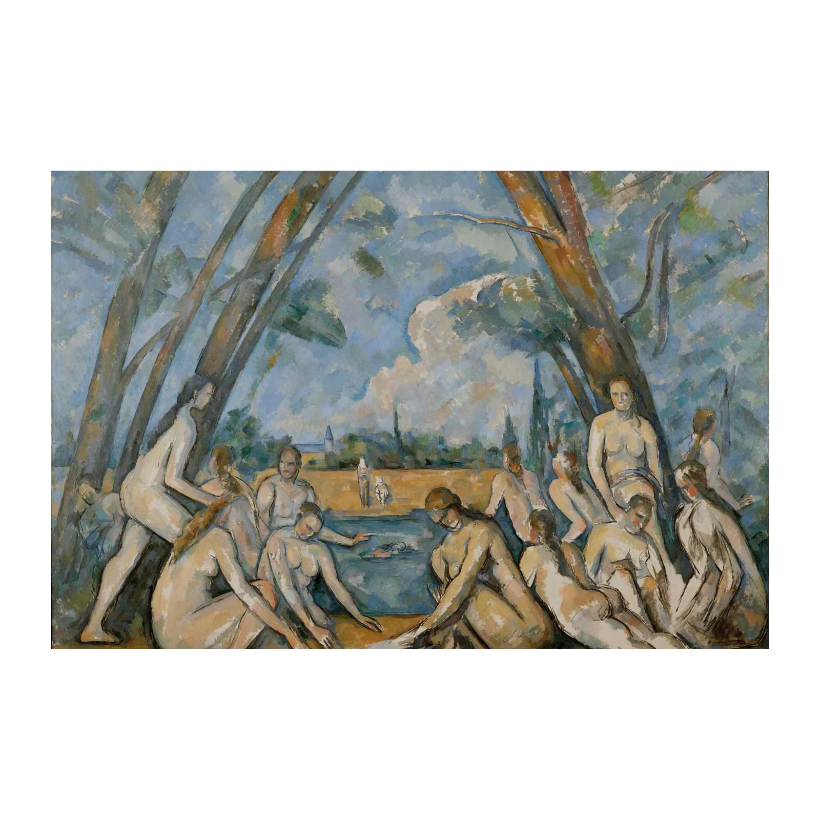 The Bathers Landscape Wall Art by Cezanne