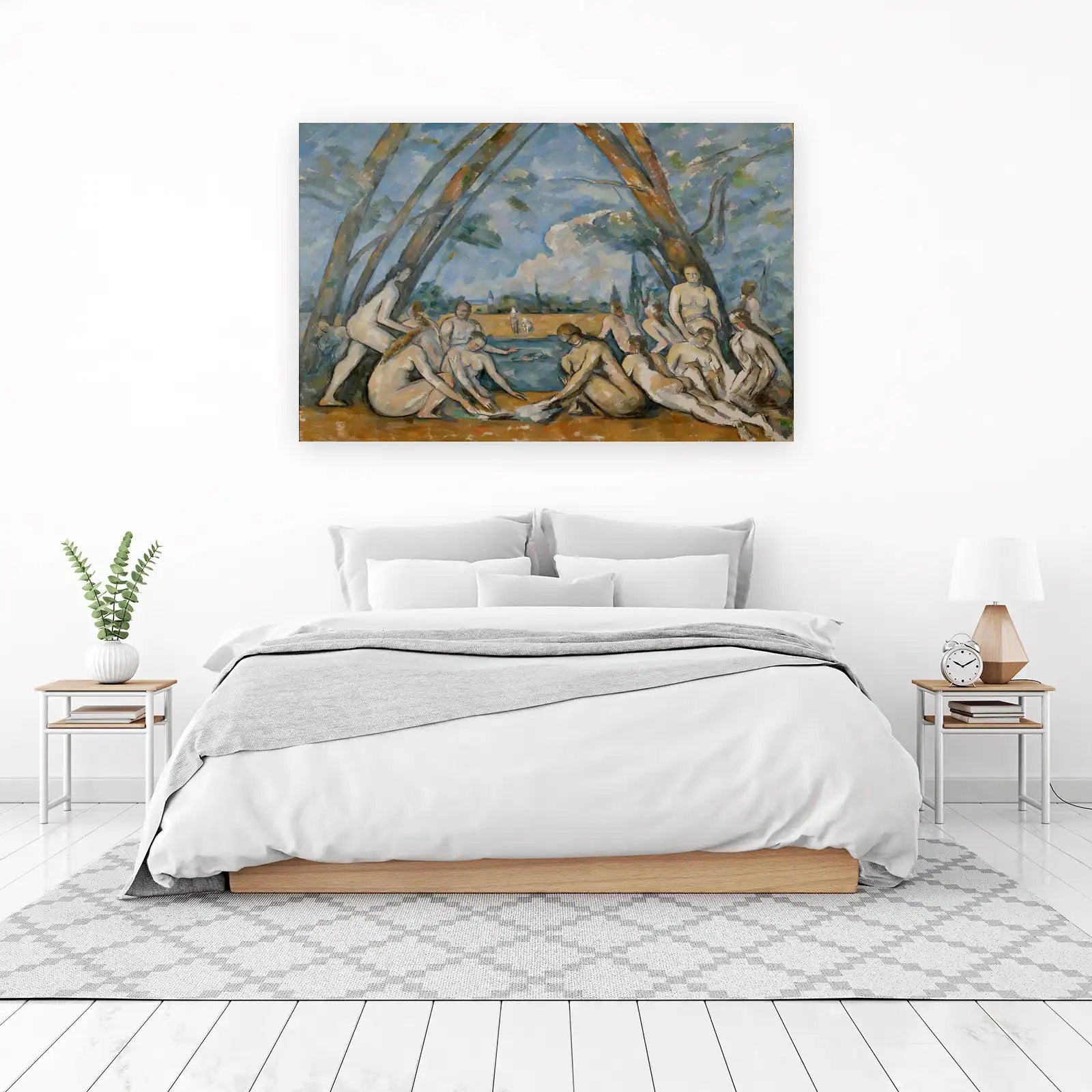 The Bathers Landscape Wall Art by Cezanne