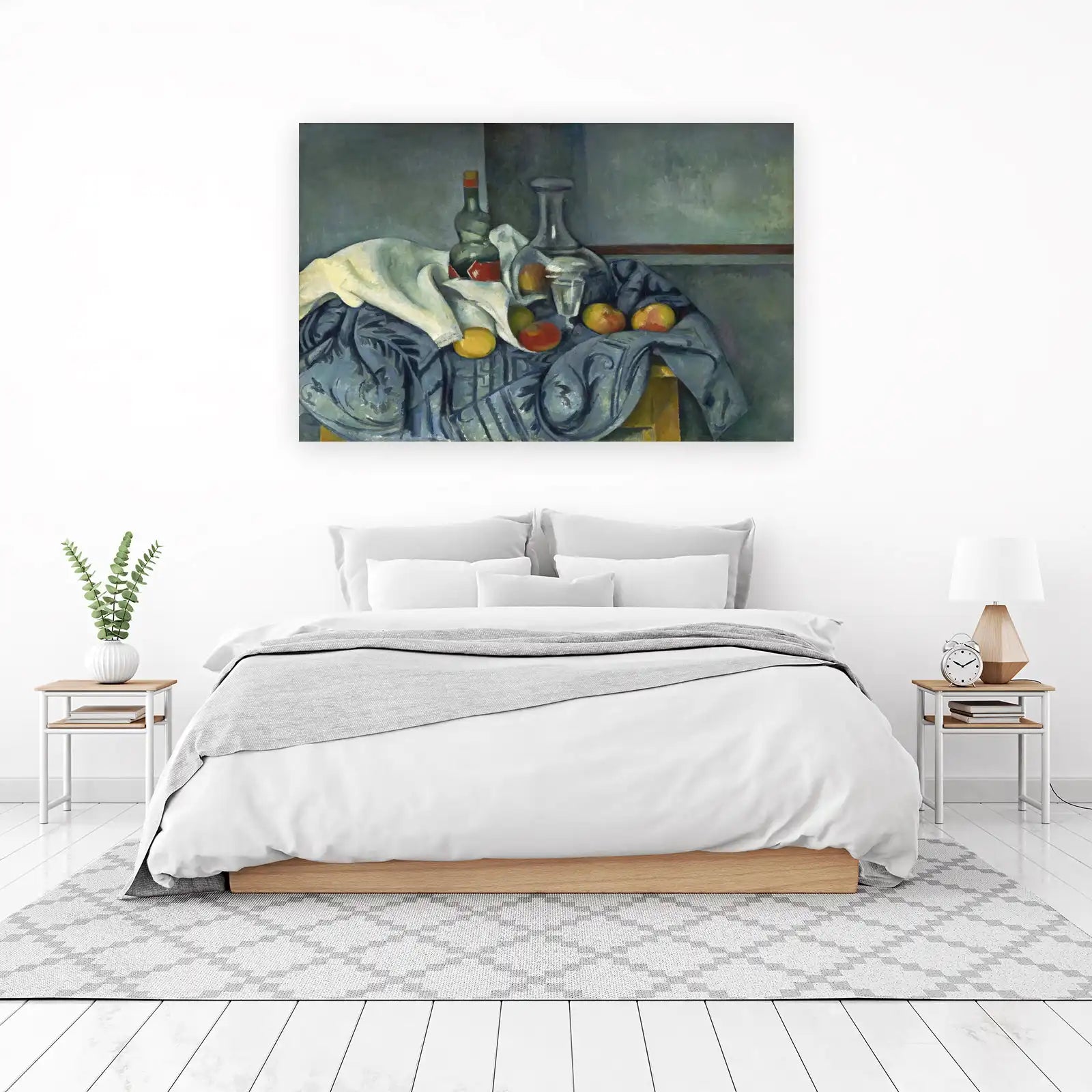 Classic Still Life Apples & Bottle Wall Art