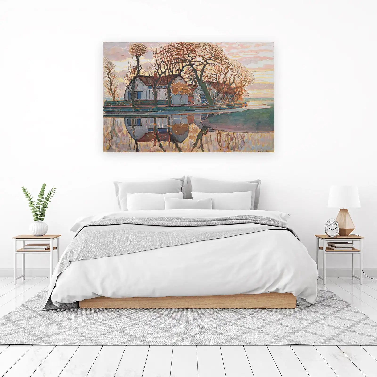 Autumn Landscape Reflection Wall Art