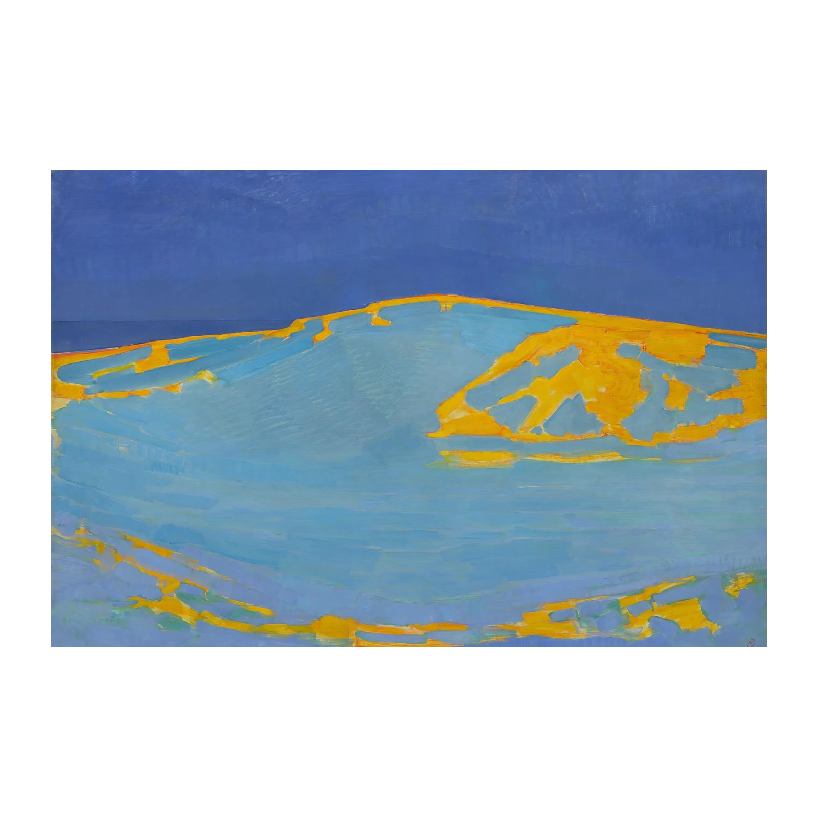 Abstract Coastal Landscape Wall Art