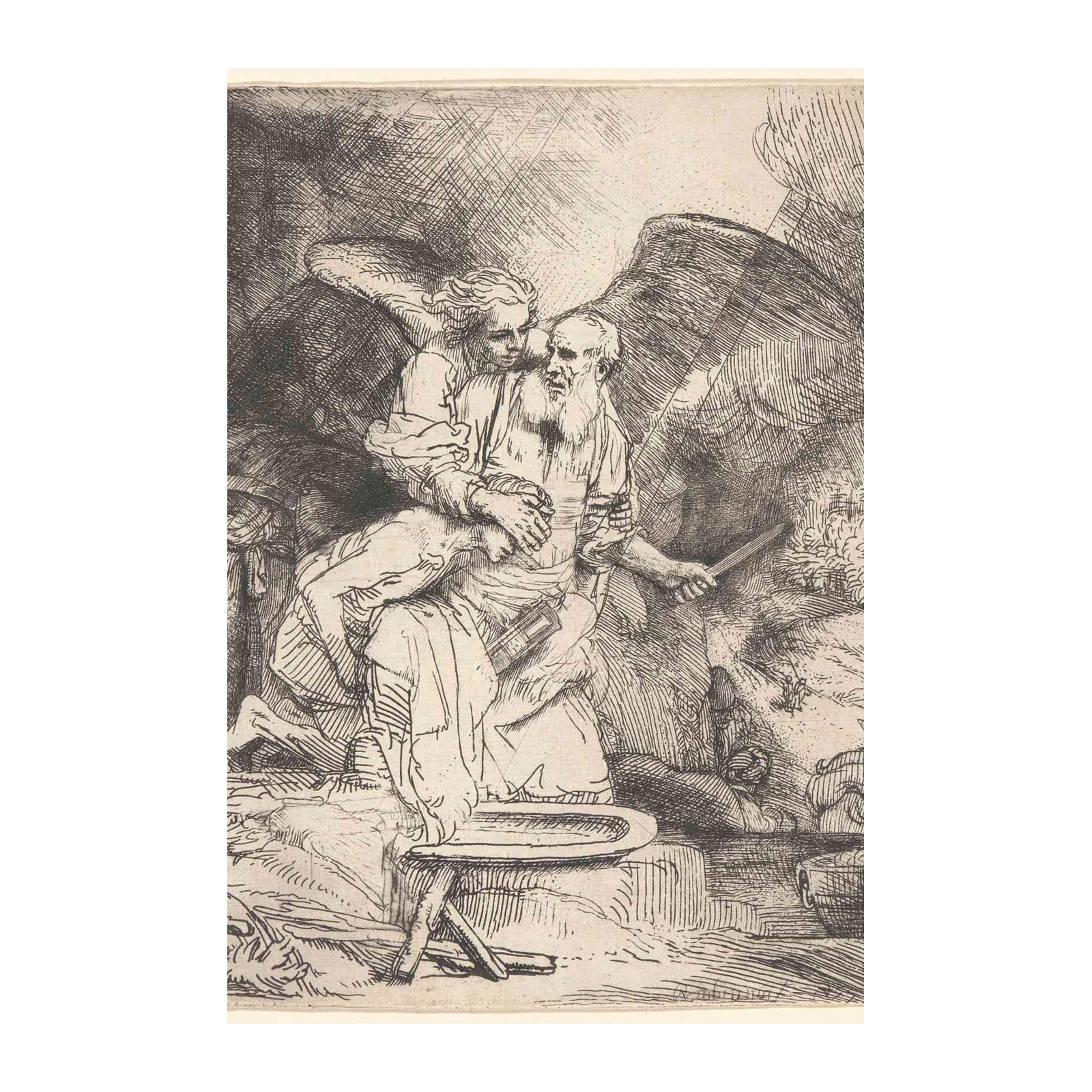 Biblical Angel & Sacrifice Wall Art