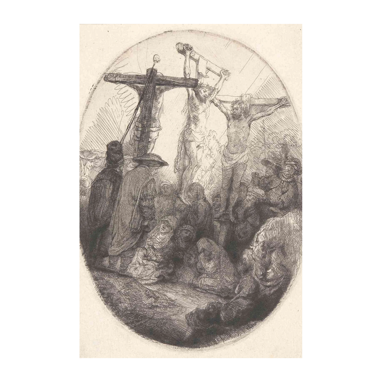 Rembrandt's Crucifixion Religious Art Wall Art